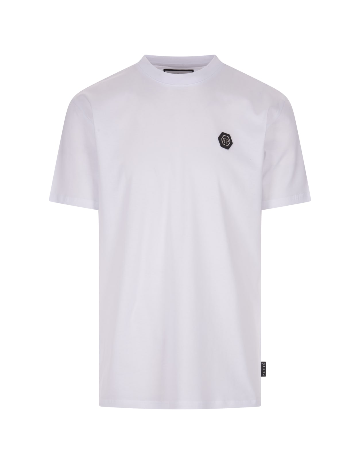 Shop Philipp Plein White Hexagon T-shirt