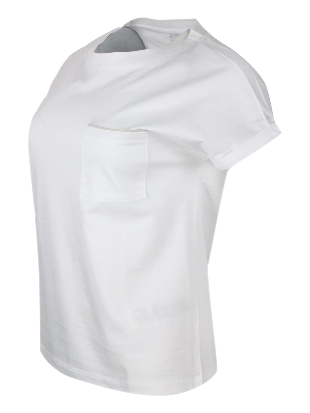 Eleventy T-shirt In Bianco - Rosa
