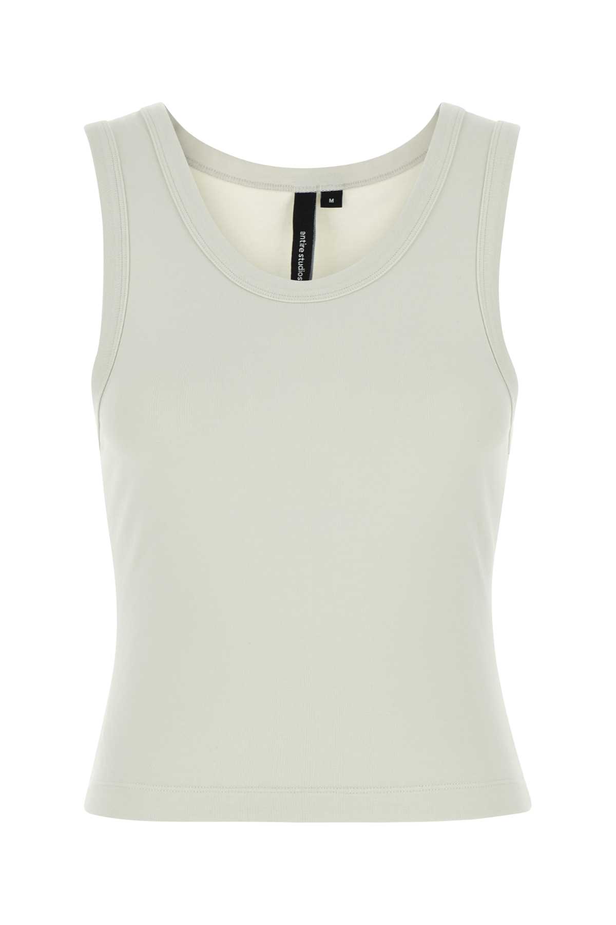 Chalk Stretch Cotton Tank Top