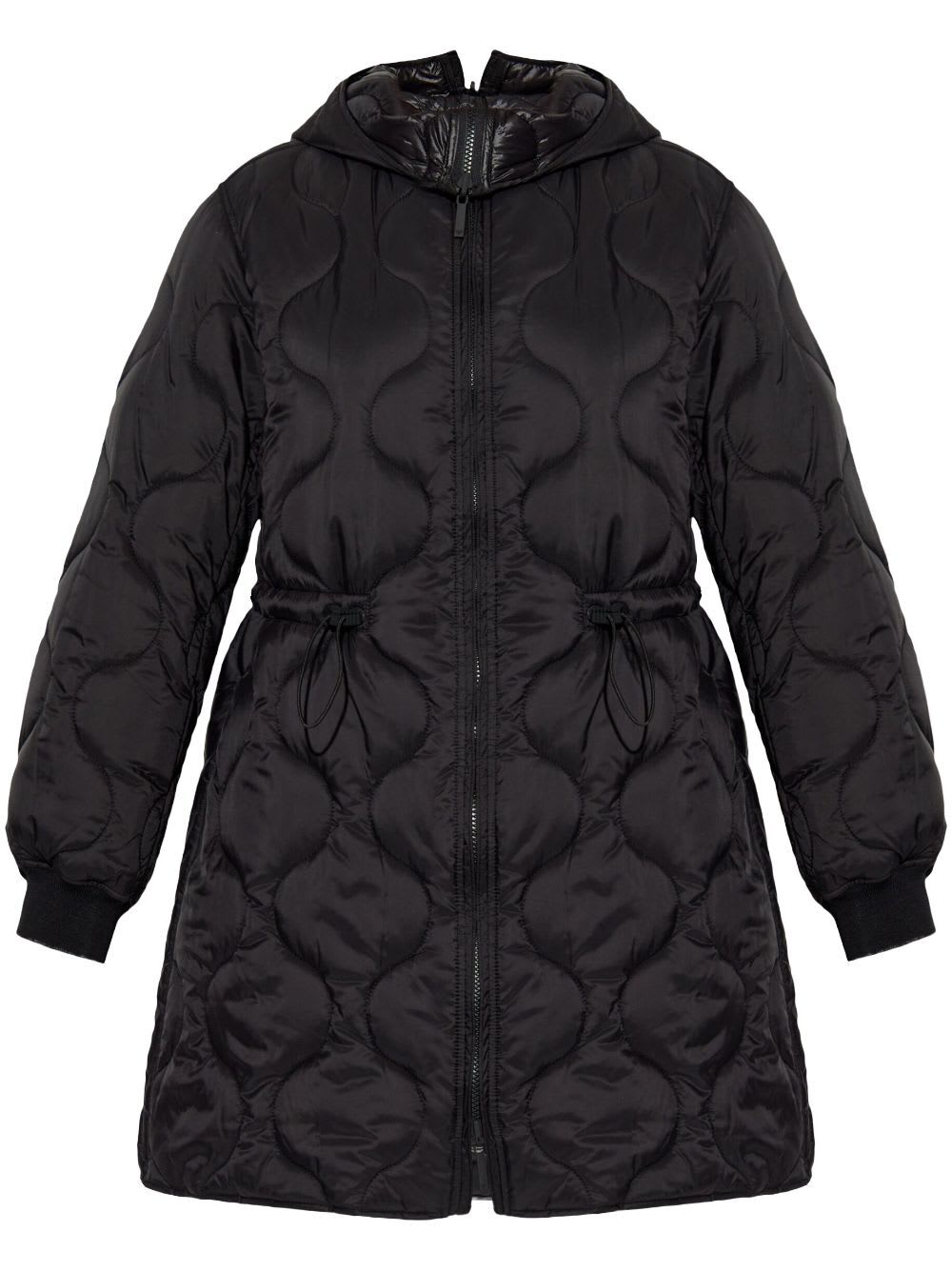 Shop Emporio Armani Coat In Black