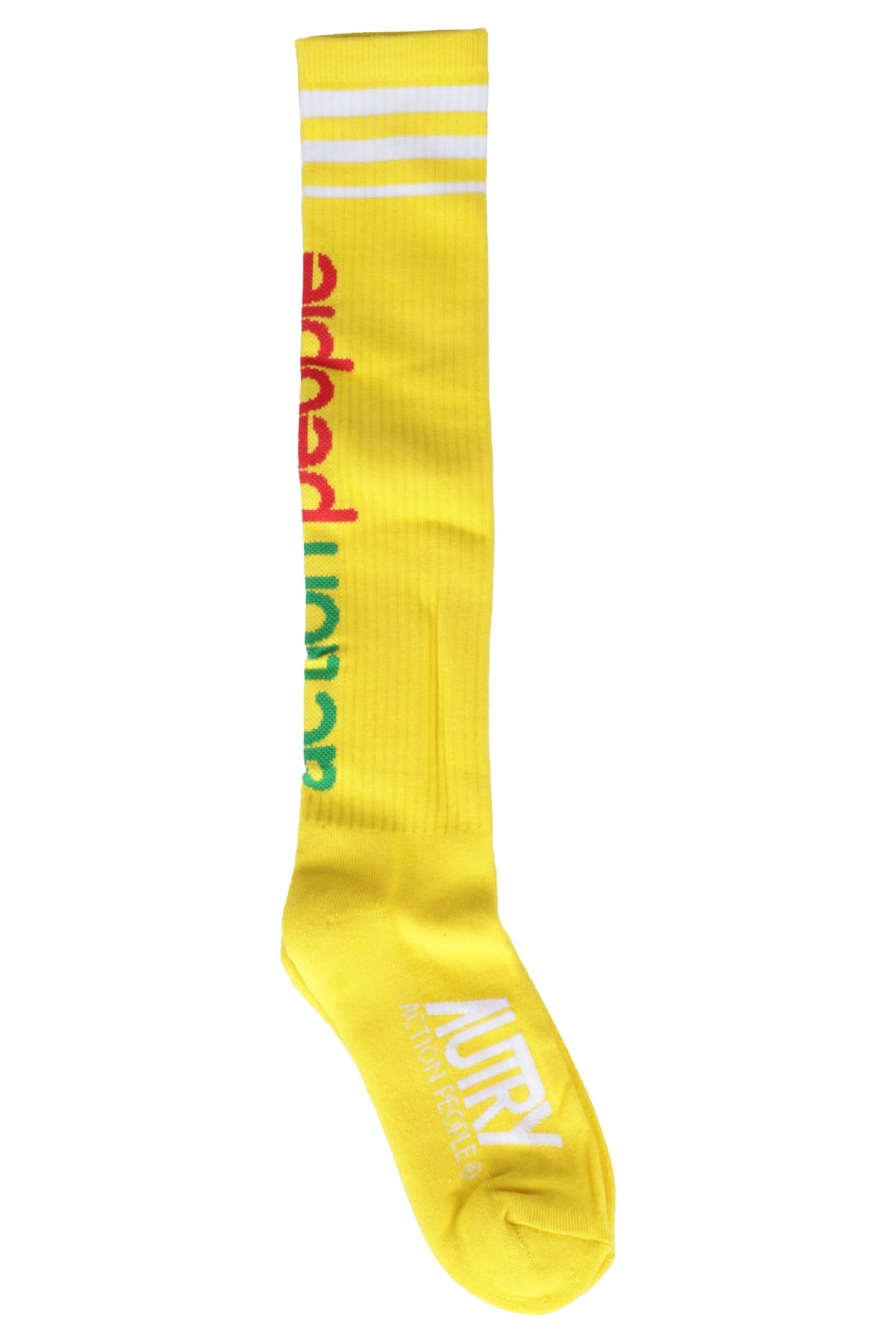 Shop Autry Socks Aerobic Unisex In Yellow