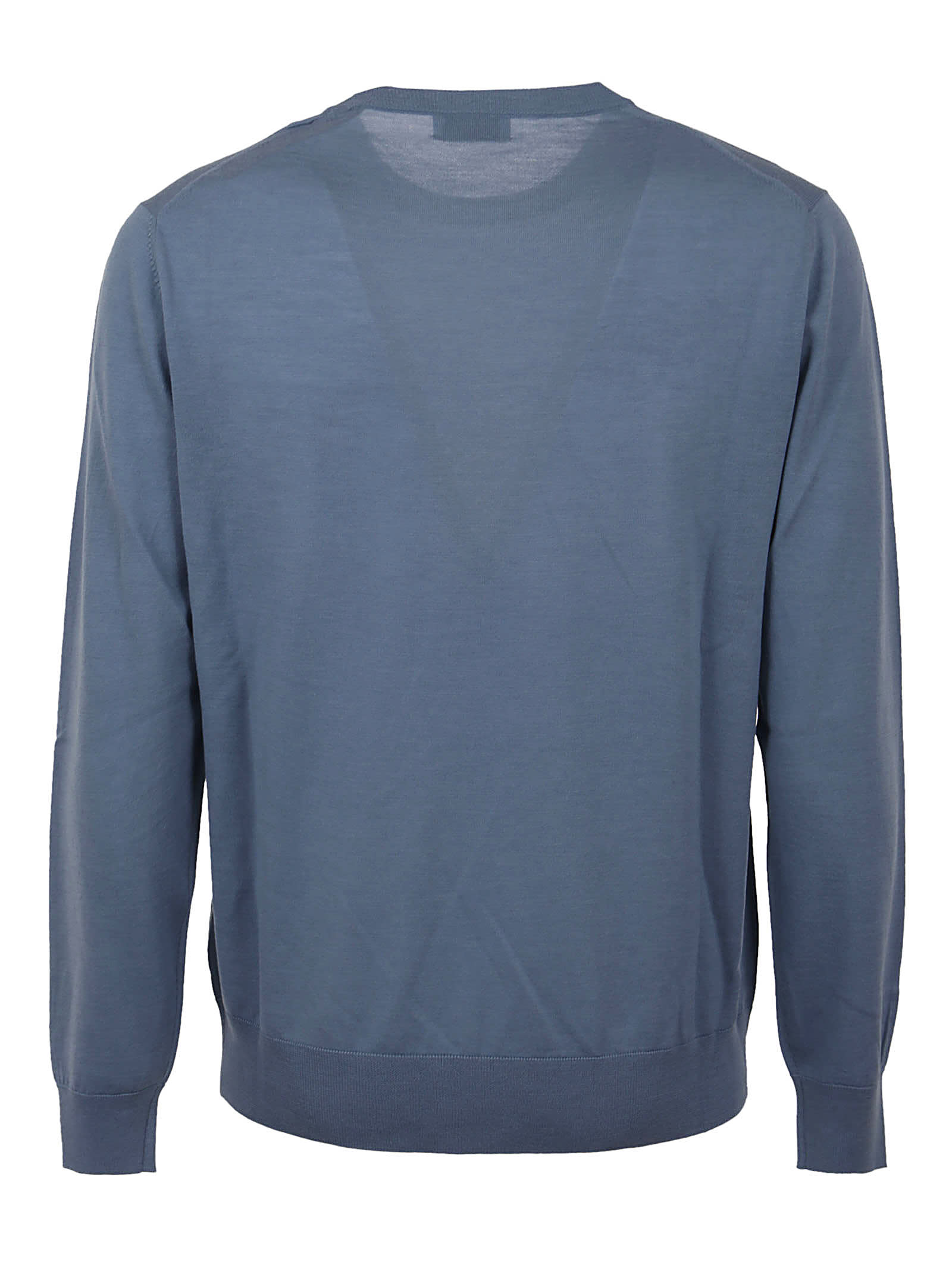 Shop Ballantyne Round Neck Pullover In Blue