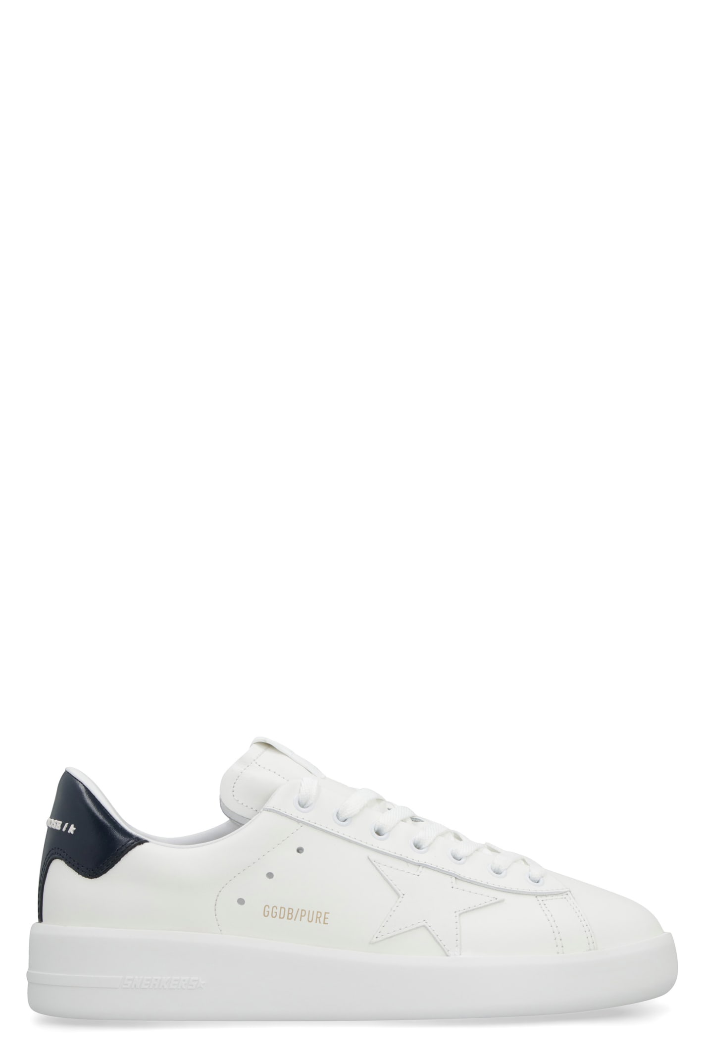 Shop Golden Goose Pure New Leather Sneakers In White