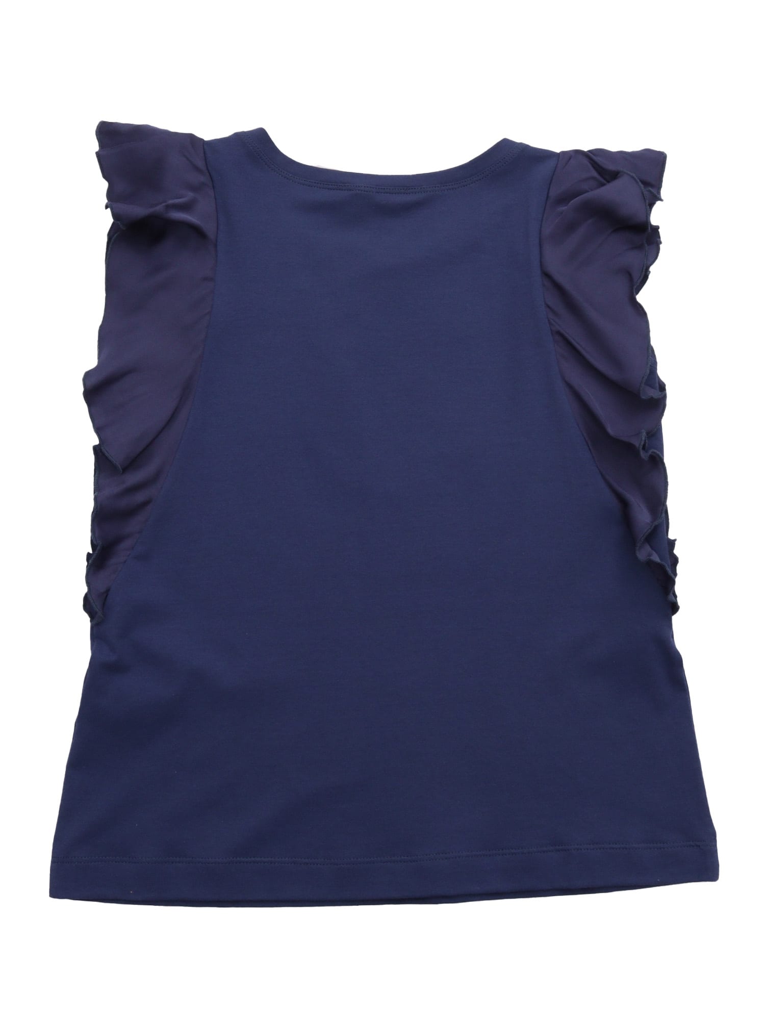 Monnalisa Ruffled Top In Blue