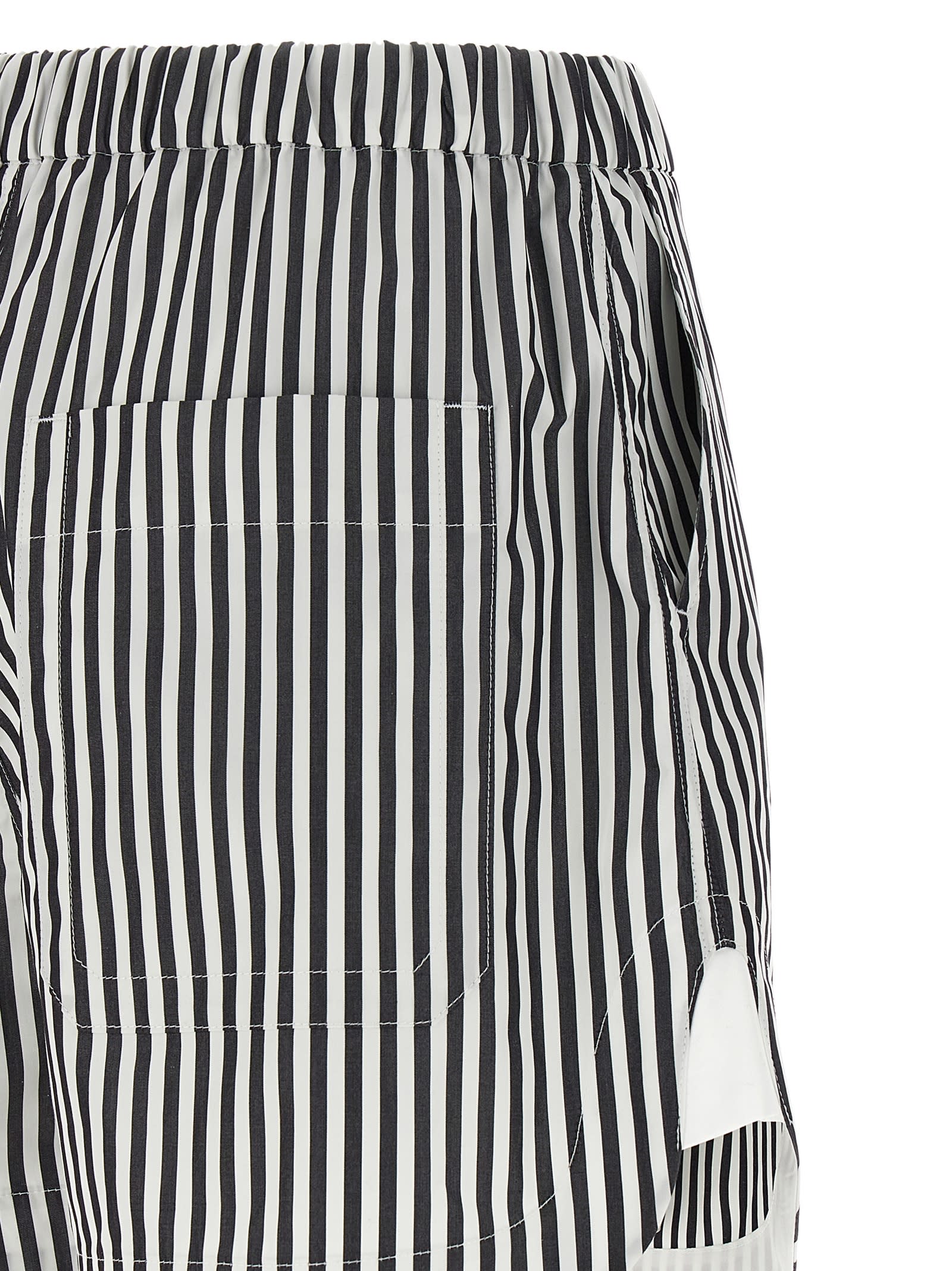 Sportmax Muscari Shorts In White/black