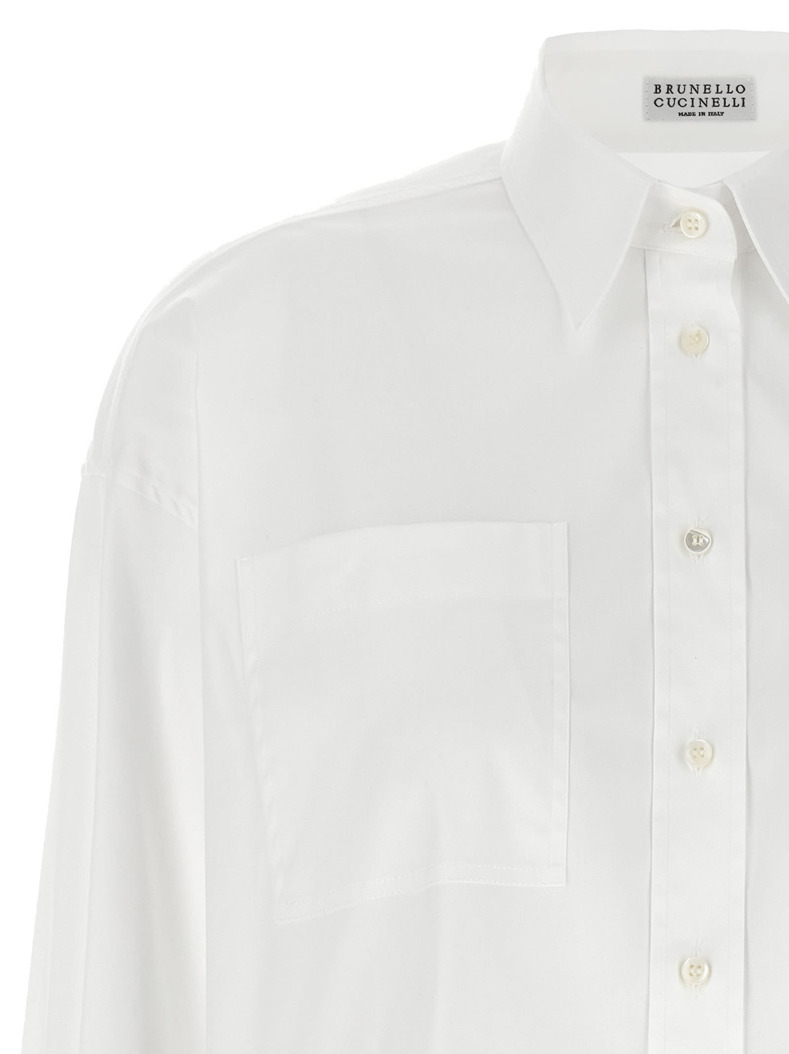 Brunello Cucinelli Monile Shirt Shirt And Blouse In White