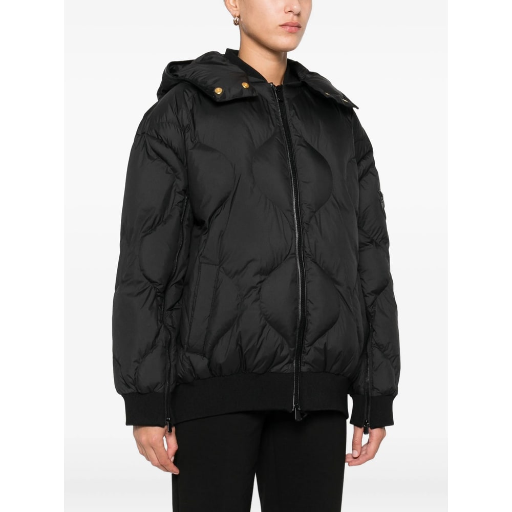 Pinko Puffer Jacket With Quilted Pattern In Blue