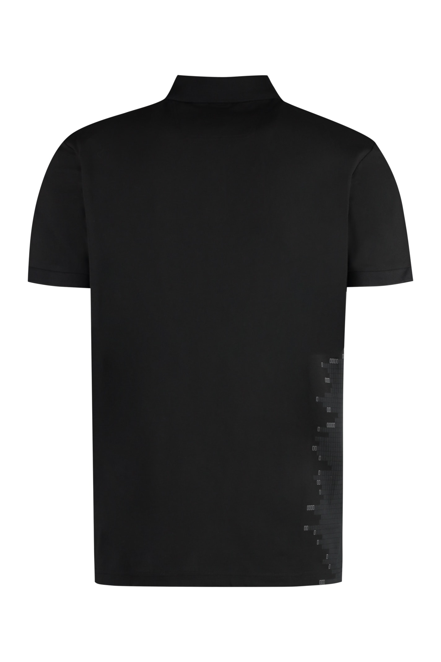 Shop Hugo Boss Short Sleeve Cotton Pique Polo Shirt In Black