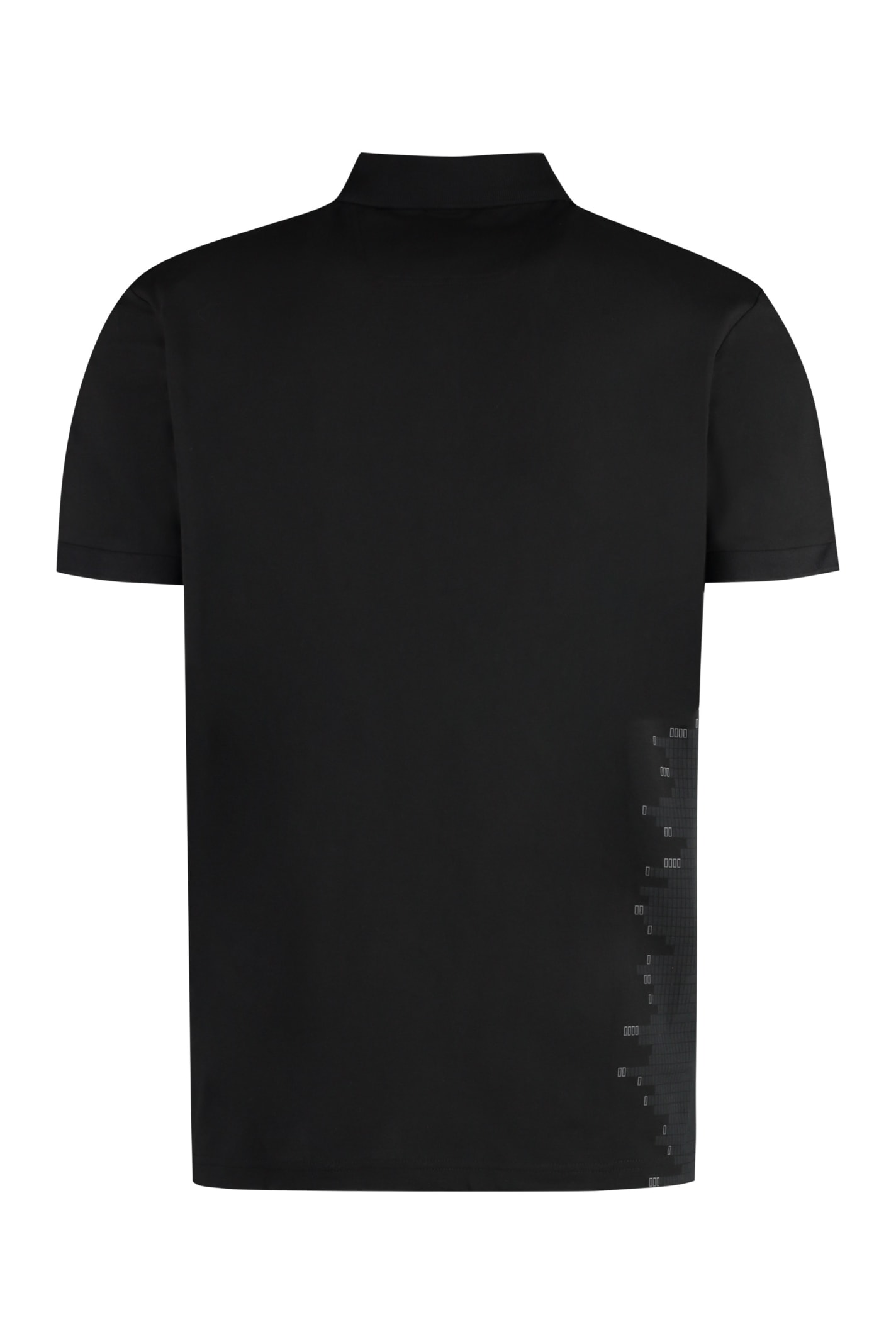 Hugo Boss Boss Cotton-piqué Polo Shirt In Black