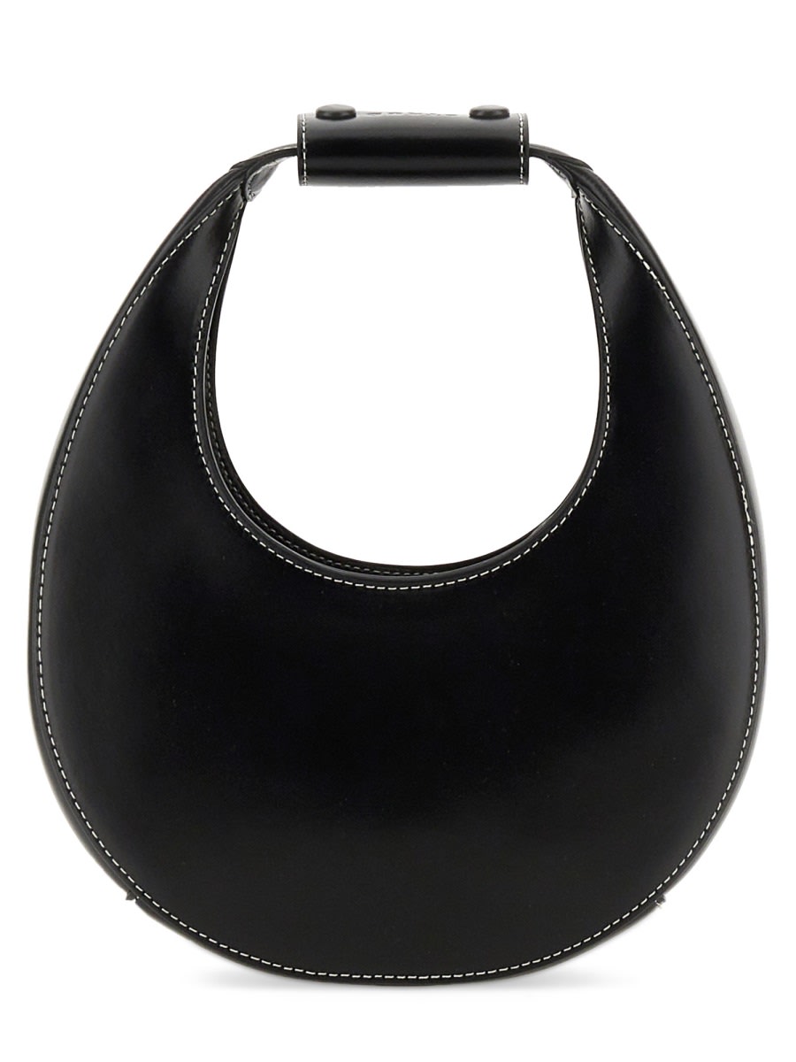 Shop Staud Mini Moon Bag In Black