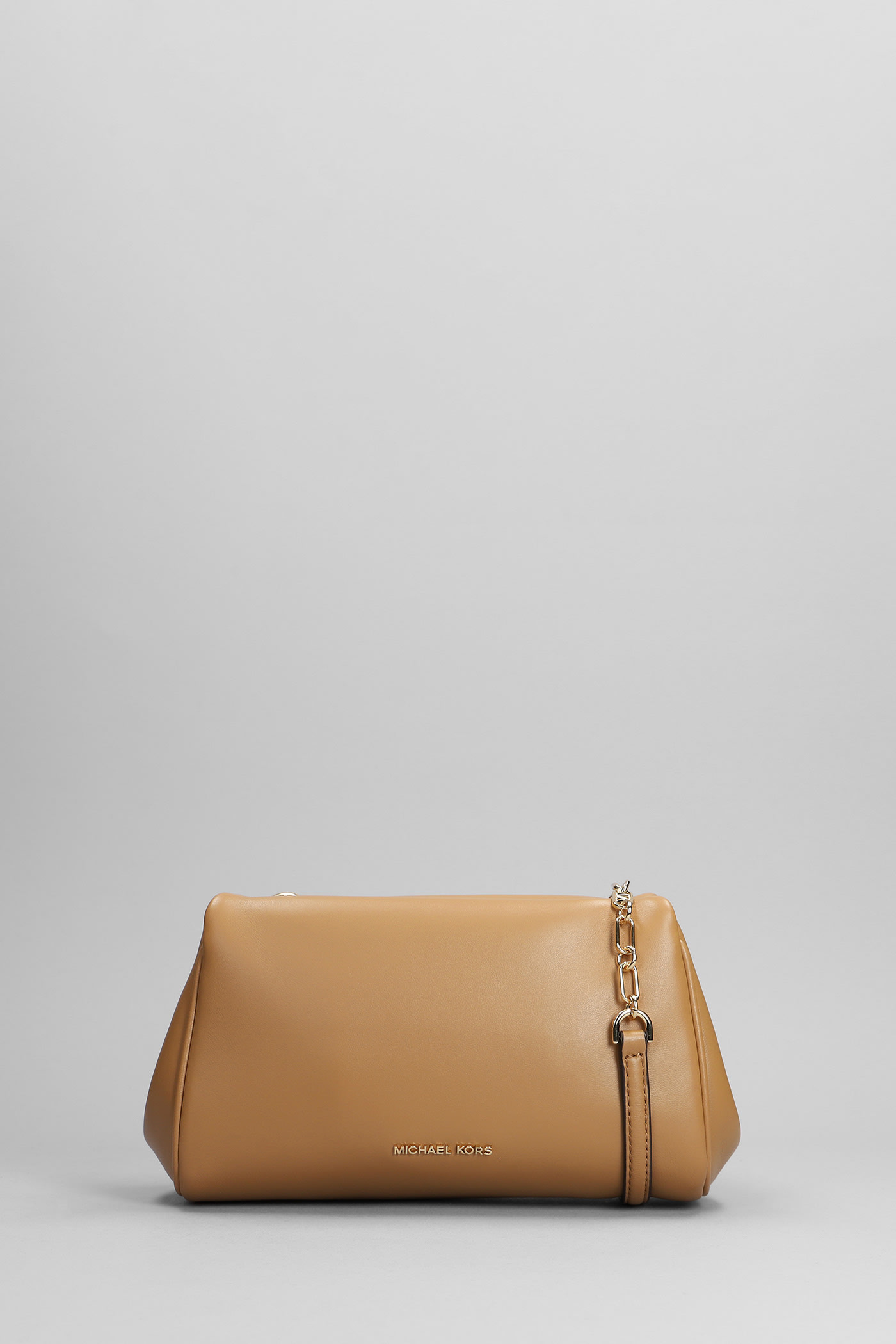 Michael Kors Belle Shoulder Bag In Leather Color Leather