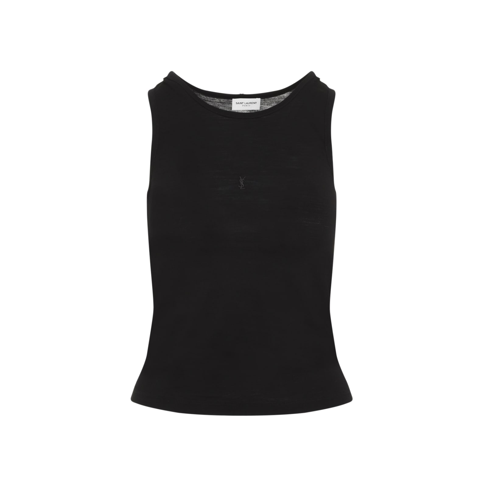 Shop Saint Laurent Saint Lauren Tank Top In Noir