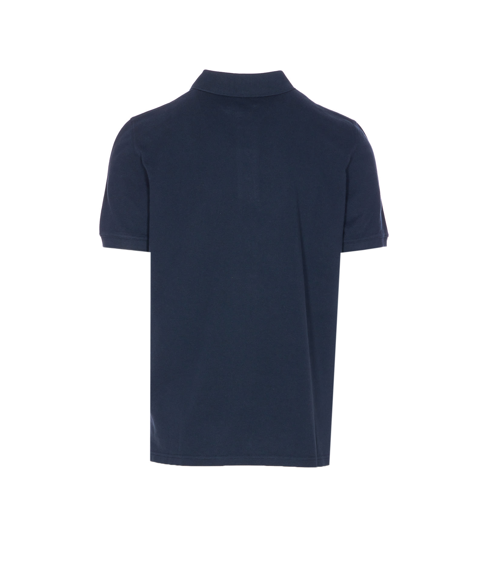 Maison Kitsuné Regular Fit Polo Shirt With Short Sleeves In Blue