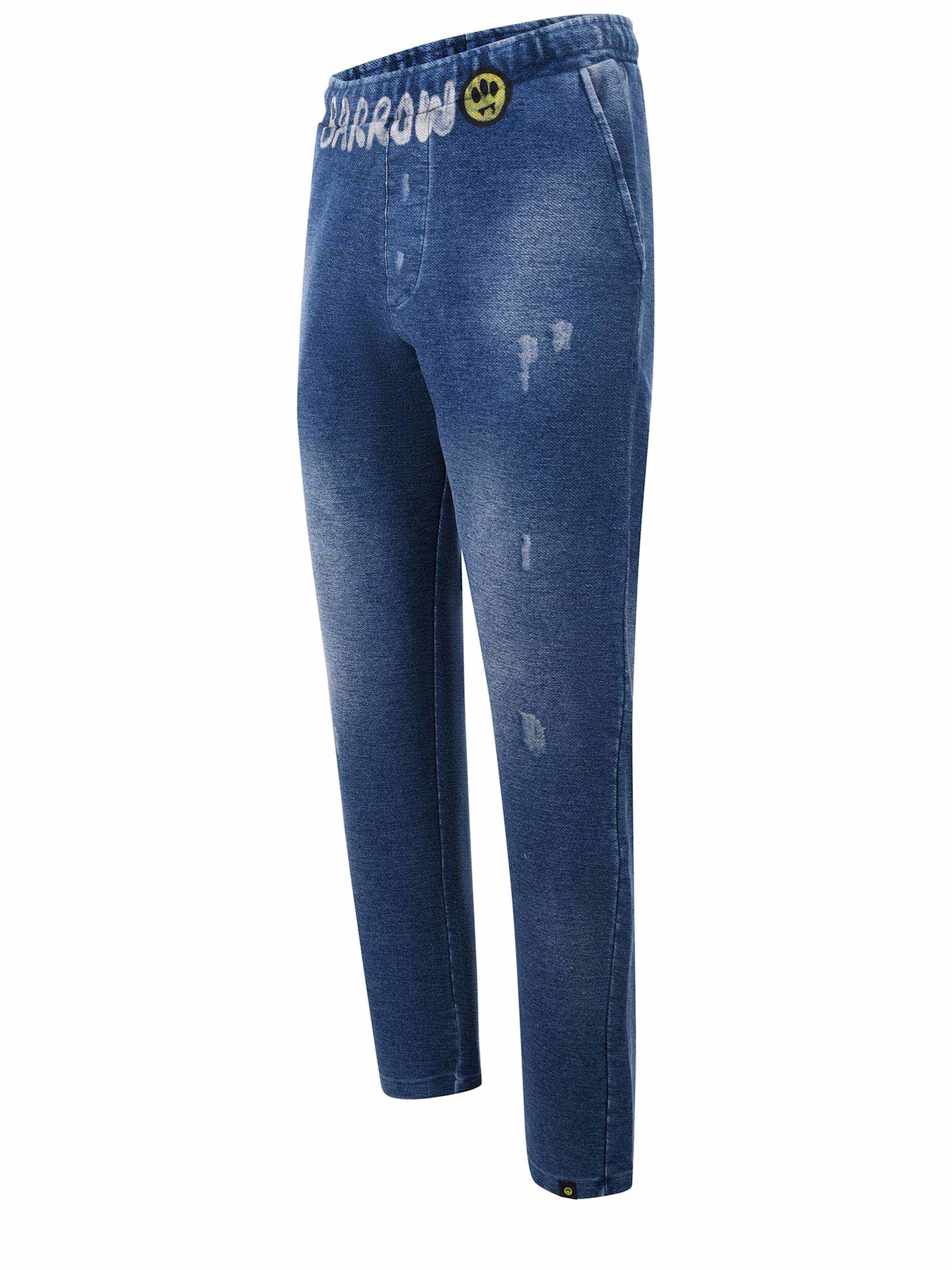 Shop Barrow Trousers In Fleece In Denim