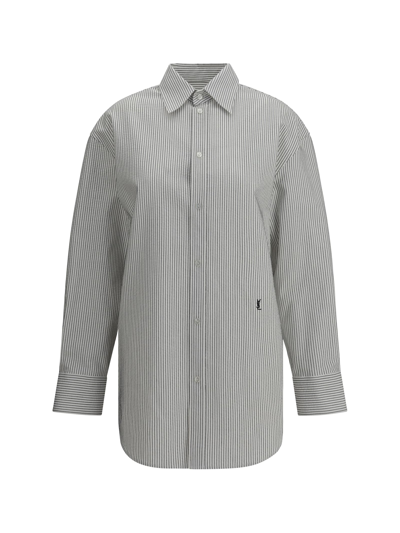 Saint Laurent Camicia Cassandre A Righe
