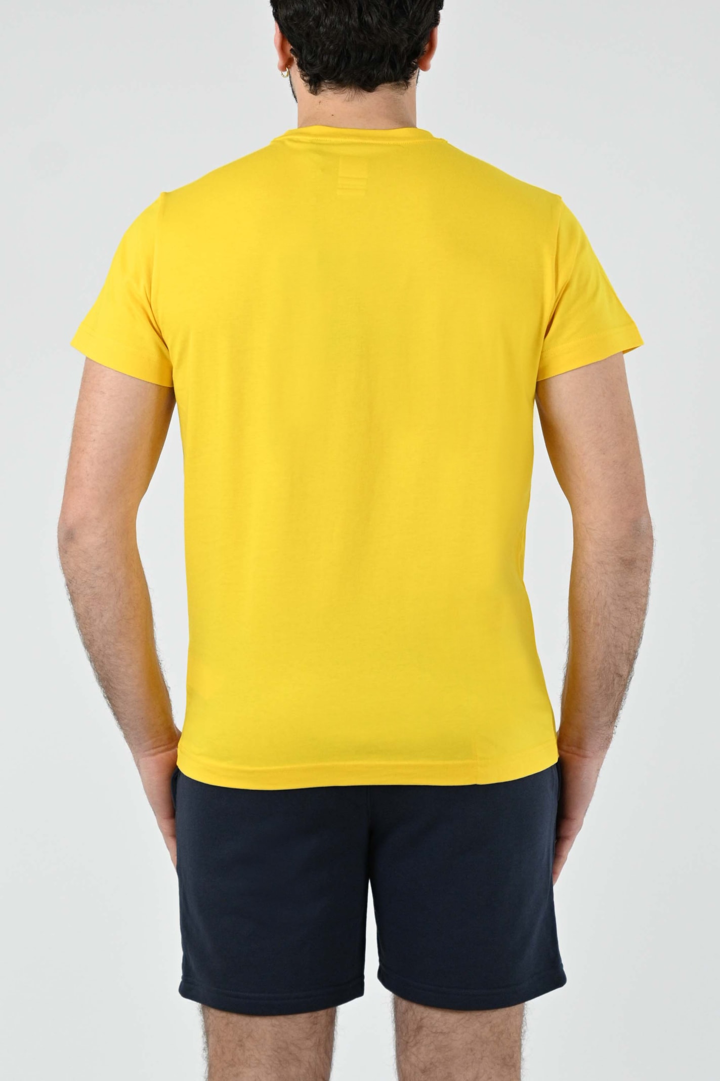 K-way Sunshine Yellow Crew Neck Cotton Tee In Yellow