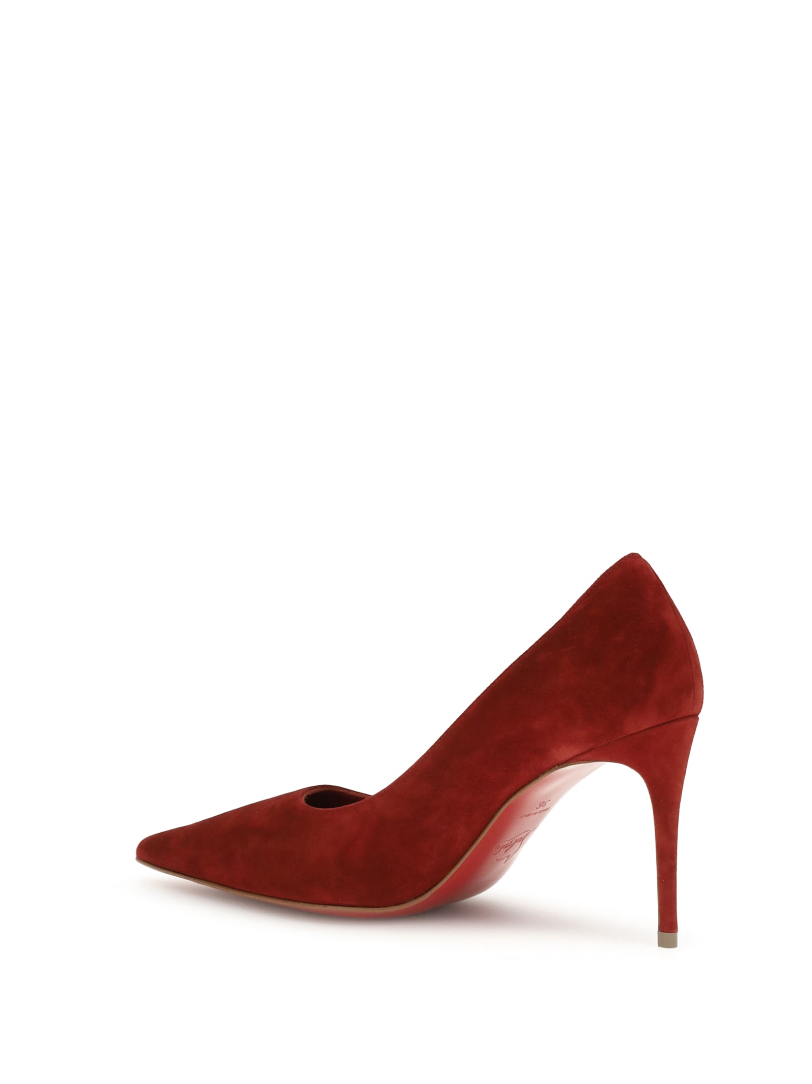 Christian Louboutin Women Velvet Kate Pumps In Red