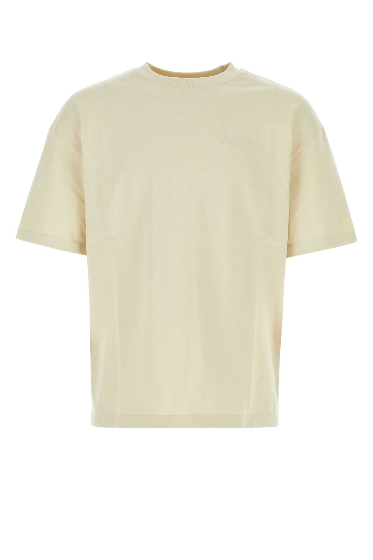 Shop Amiri Sand Cotton Oversize T-shirt In Birch