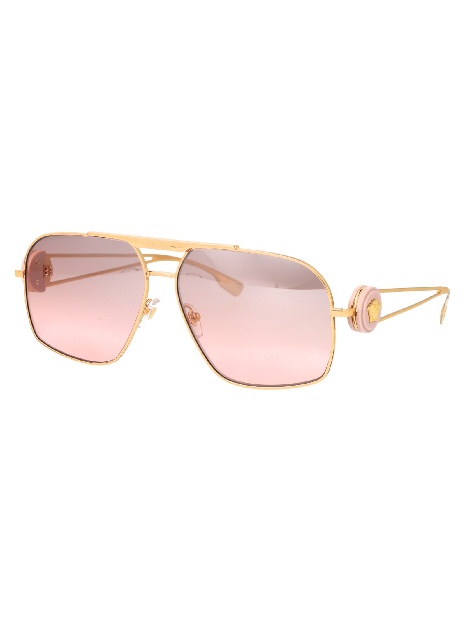 Shop Versace 0ve2269 Sunglasses In 10027e Gold