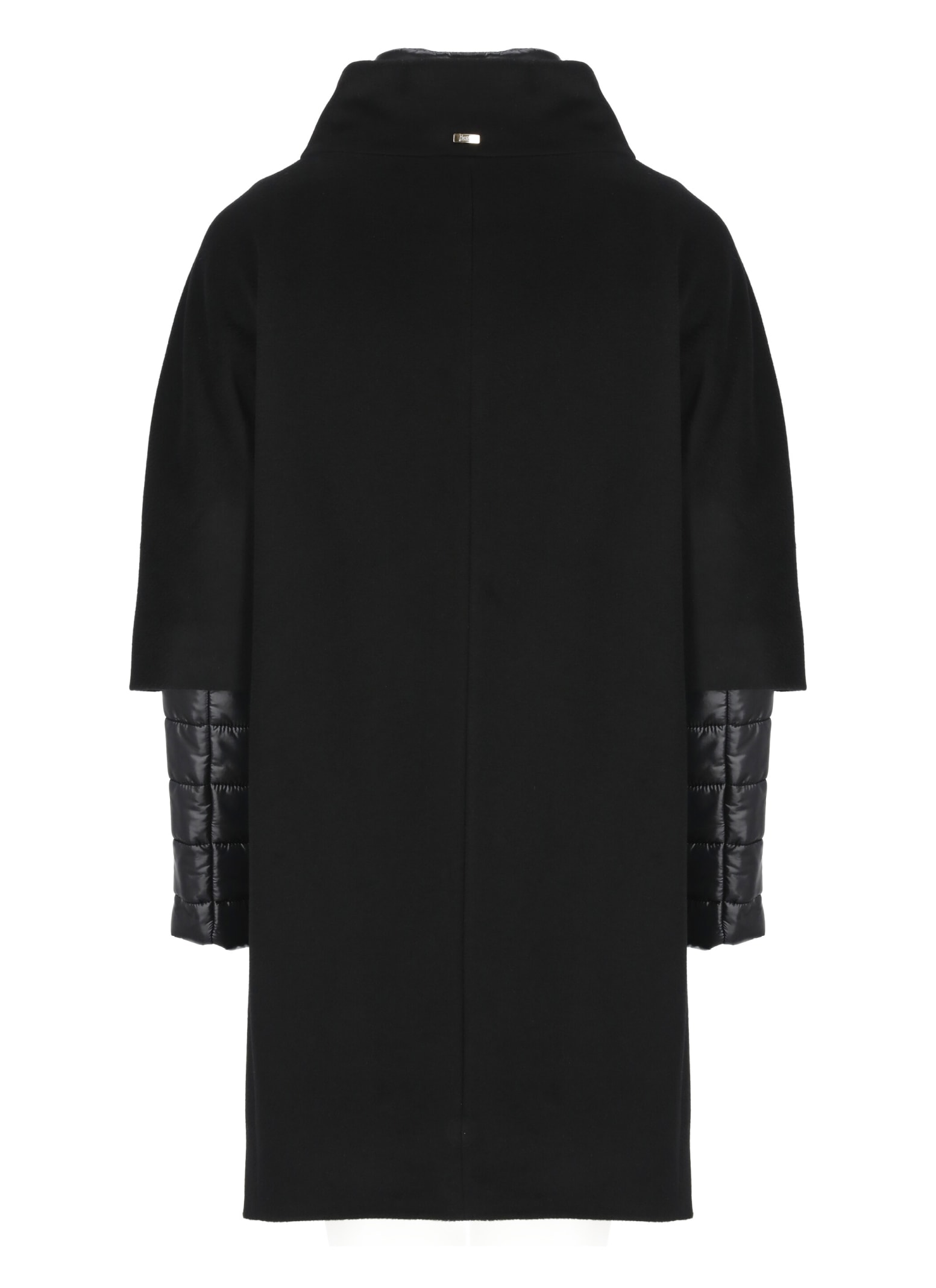 Shop Herno Virgin Wool Coat In Black