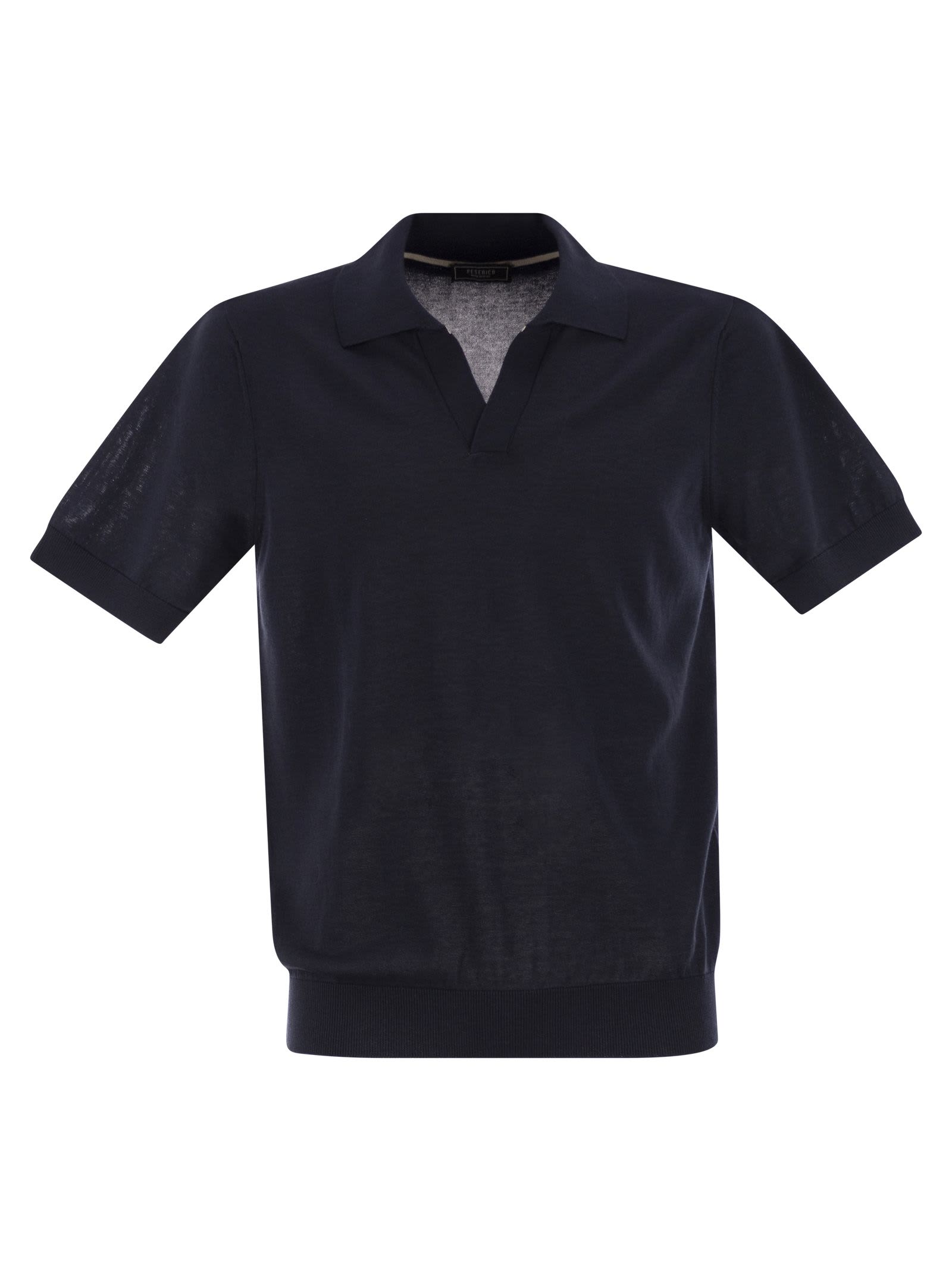 Polo Shirt In Pure Cotton Yarn