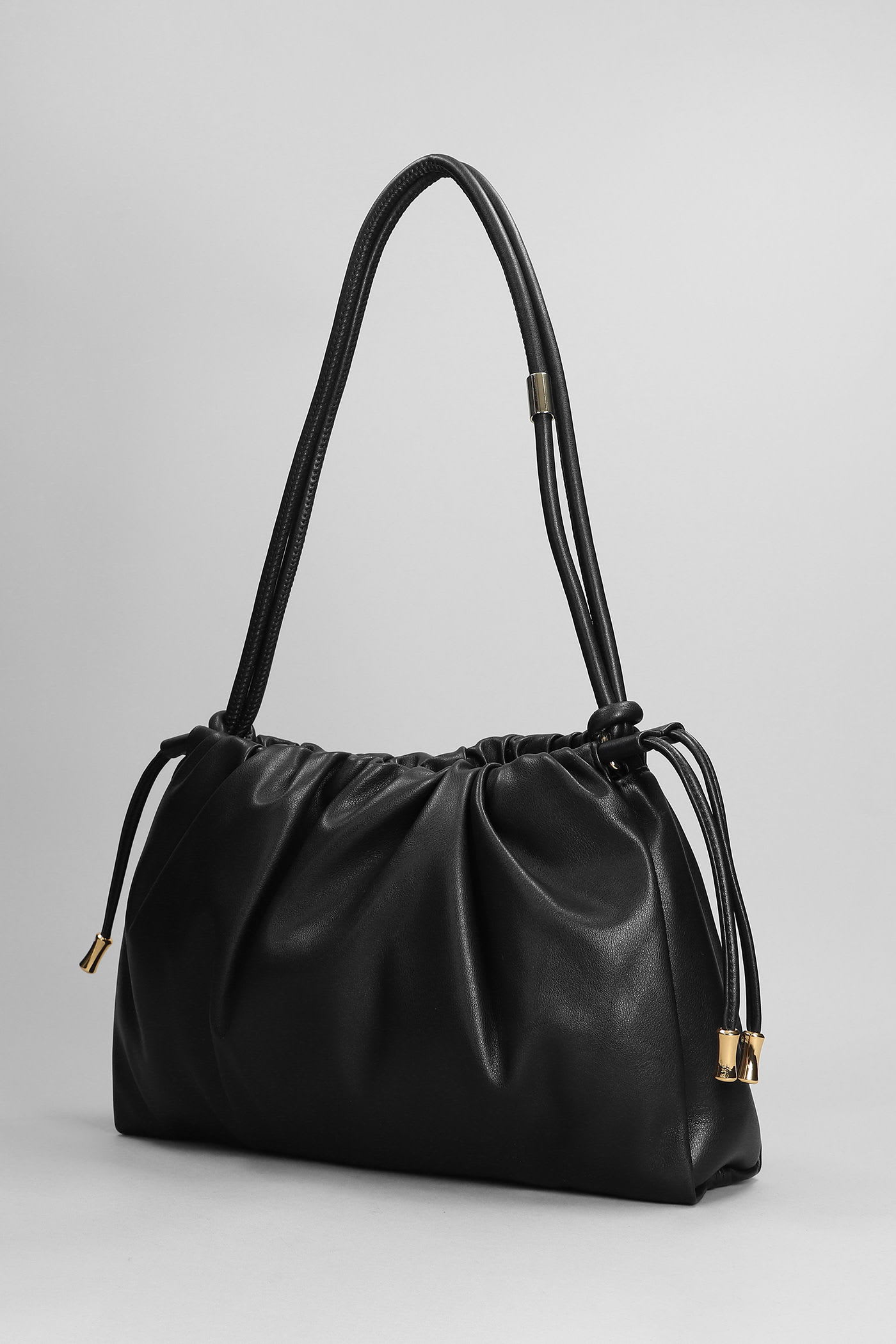 Apc Ninon Shoulder Bag In Black Polyuretan In Black
