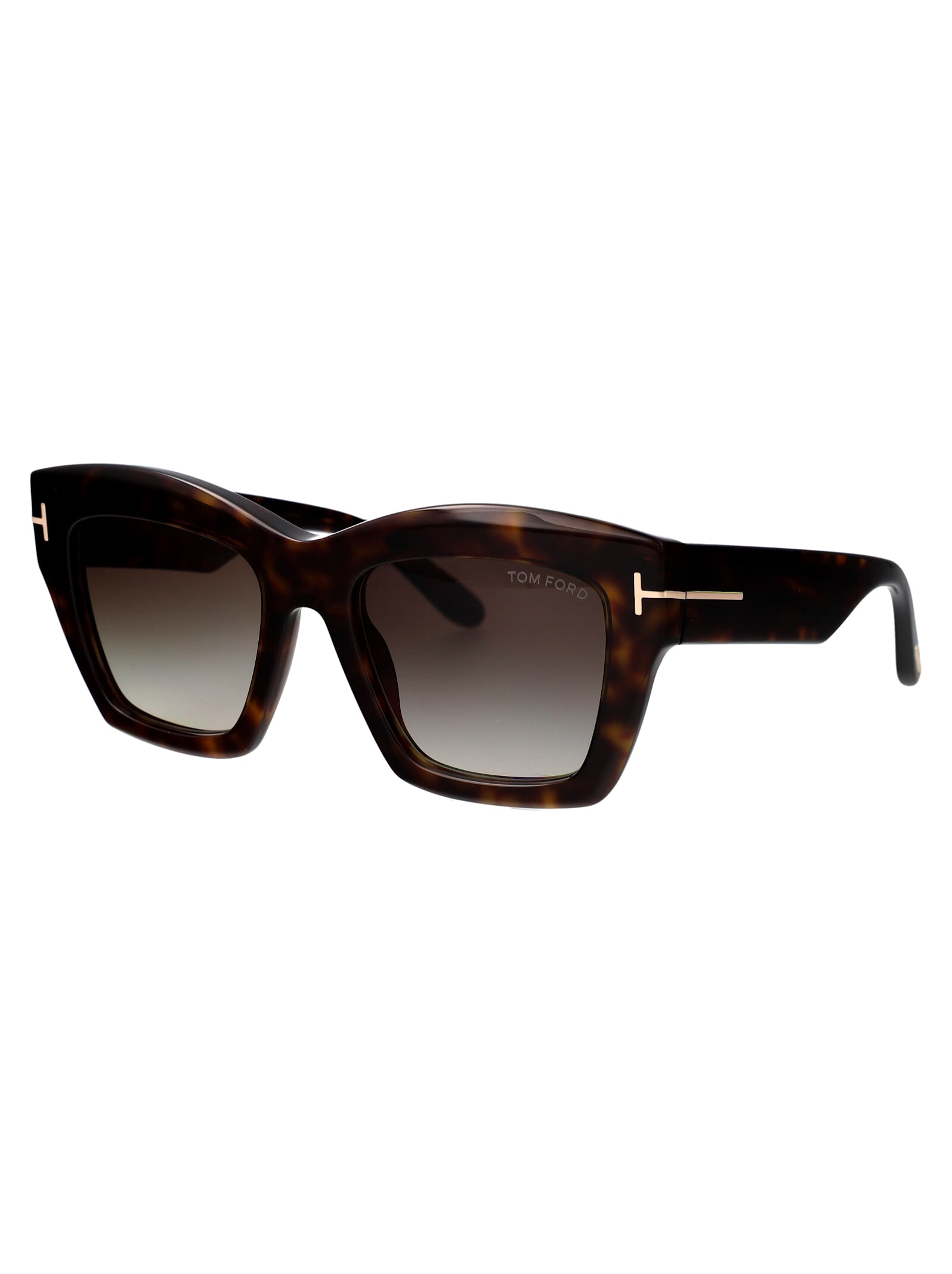 Tom Ford Square-frame Sunglasses In Havana