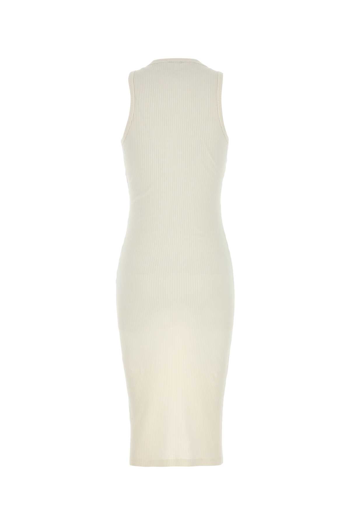 ALEXANDER MCQUEEN IVORY COTTON DRESS