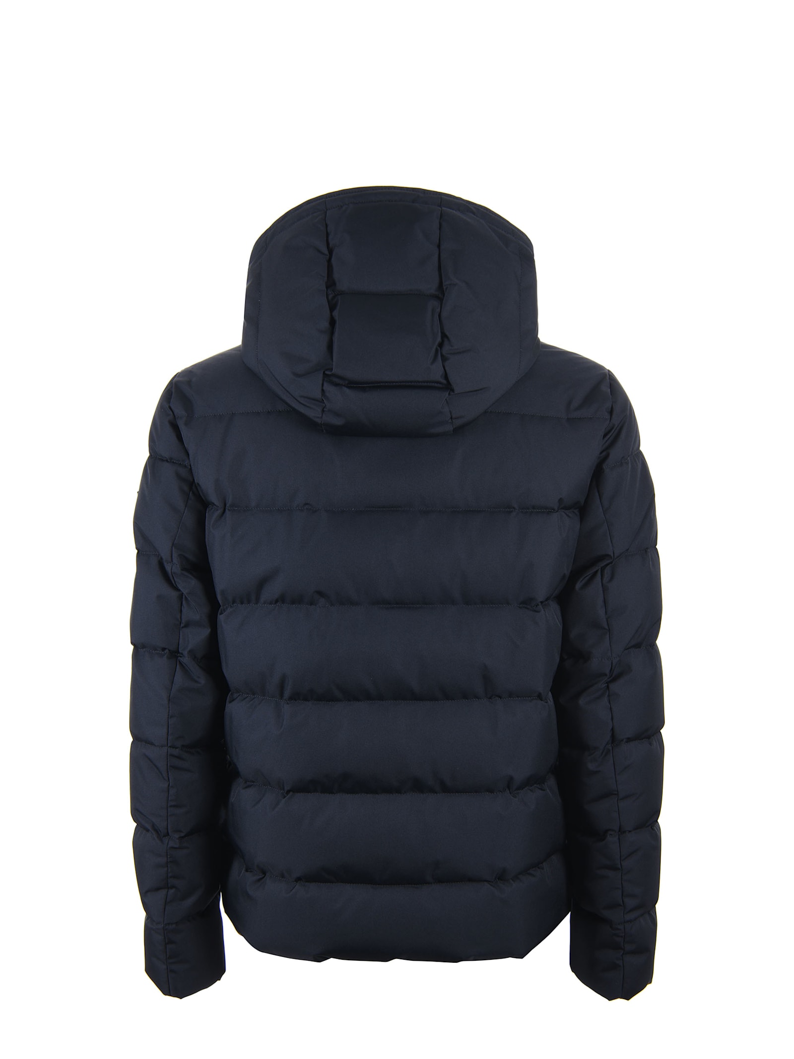 Fay Double Front Feather Jacket In Blu