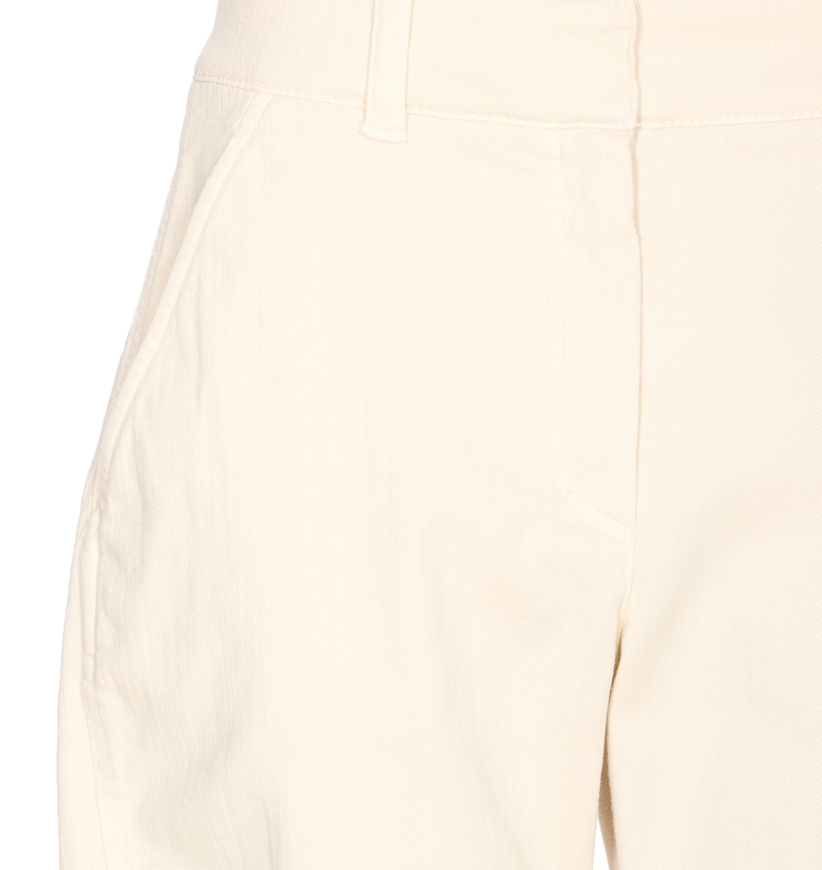 Brunello Cucinelli Casual Pants With Belt Loops In Neutral