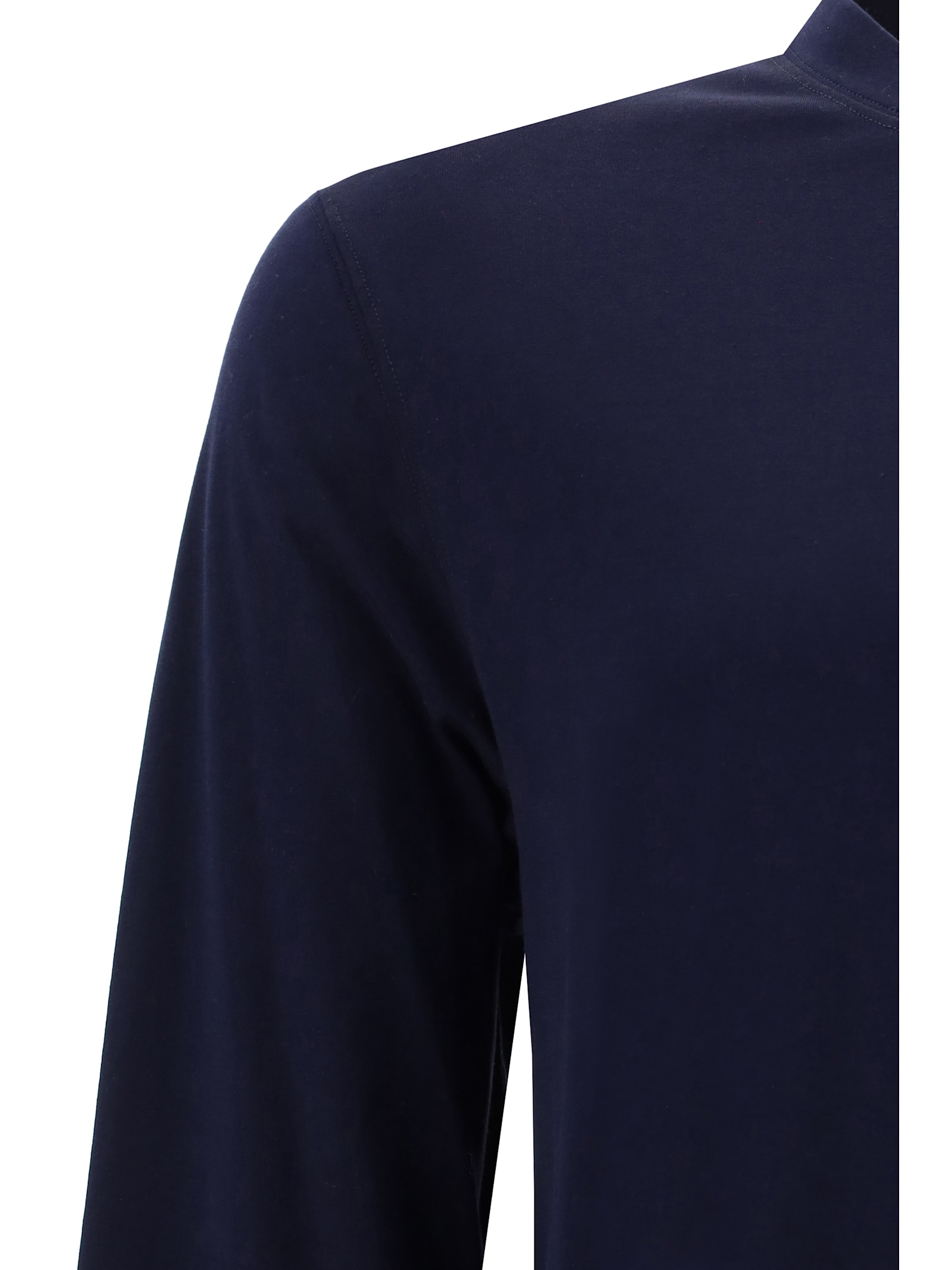 Shop Brunello Cucinelli Long Sleeve Jersey In Cobalto