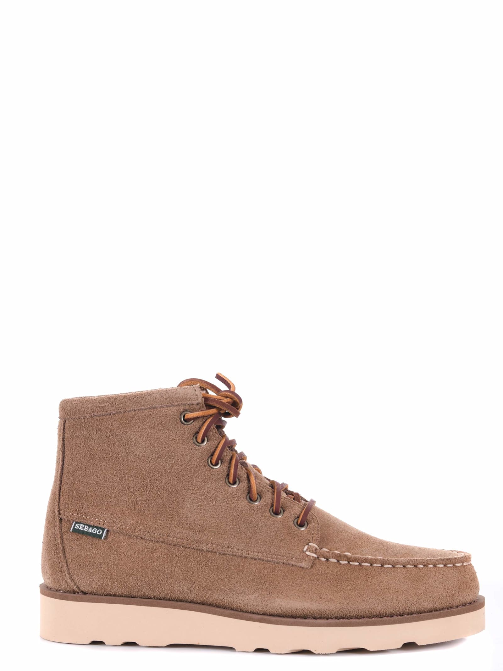 Shop Sebago Suede Boots In Beige