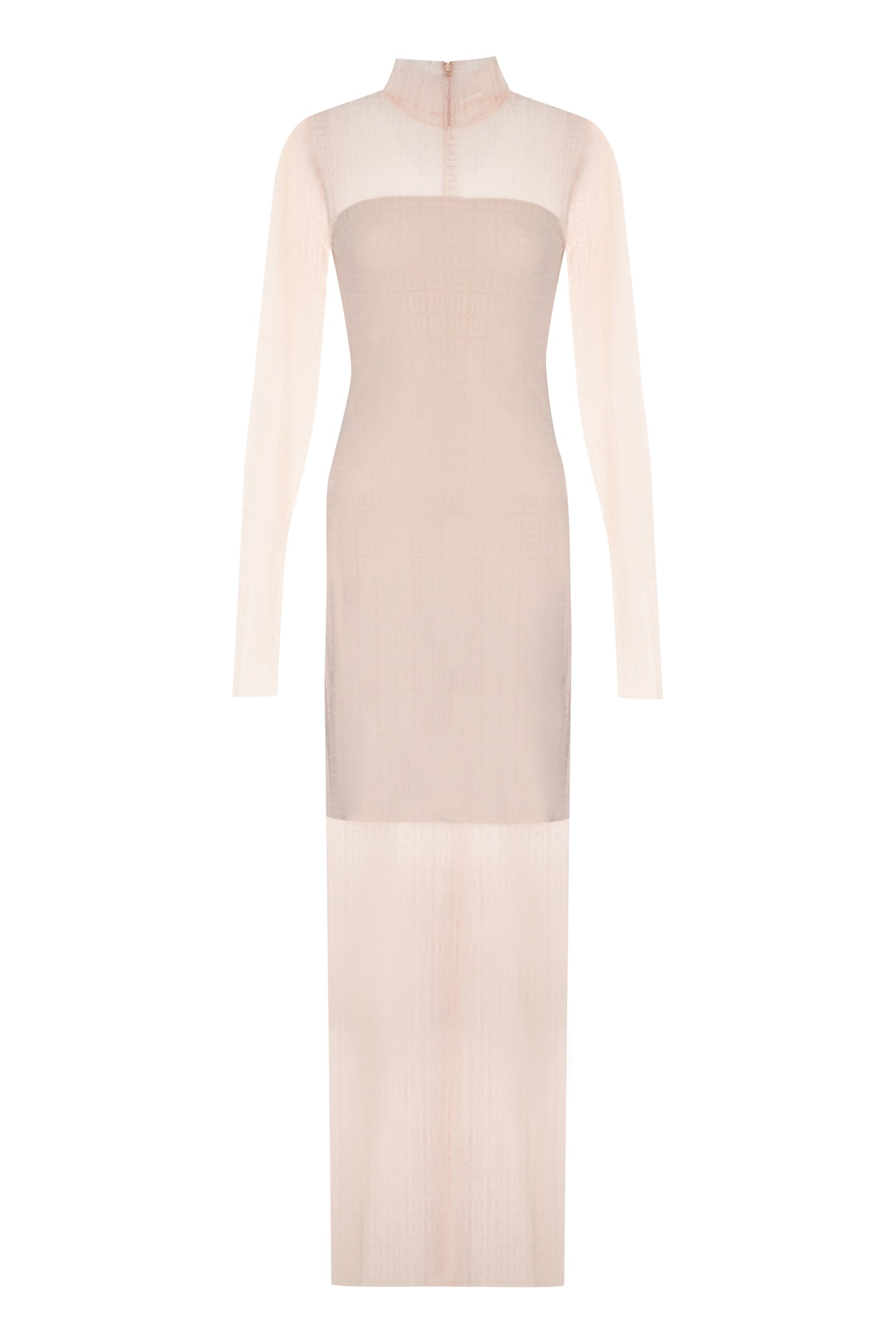Givenchy Pink Lace 4g Dress In Neutral