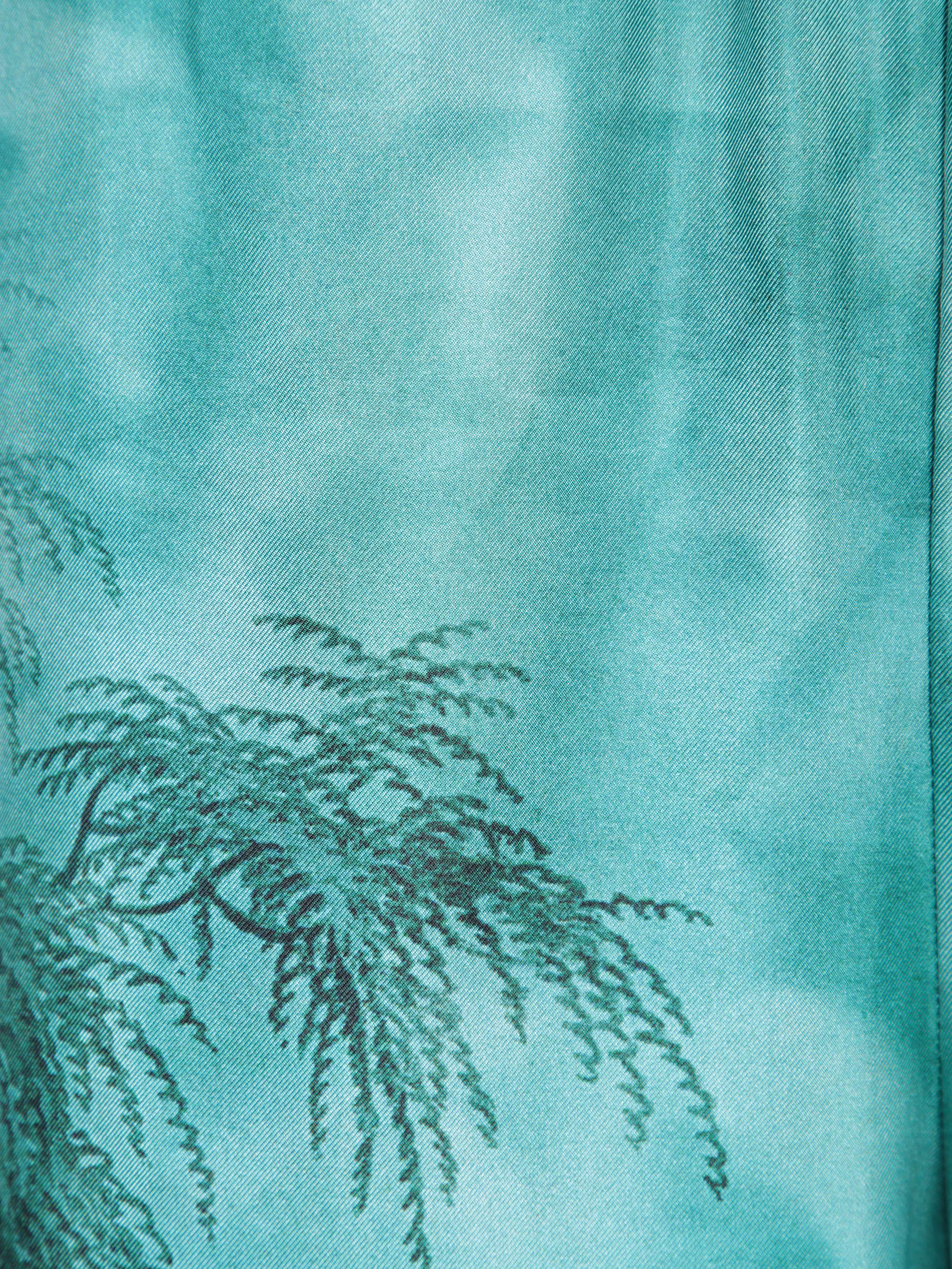 Shop Pierre-louis Mascia Aloes Green Multicolor Trousers