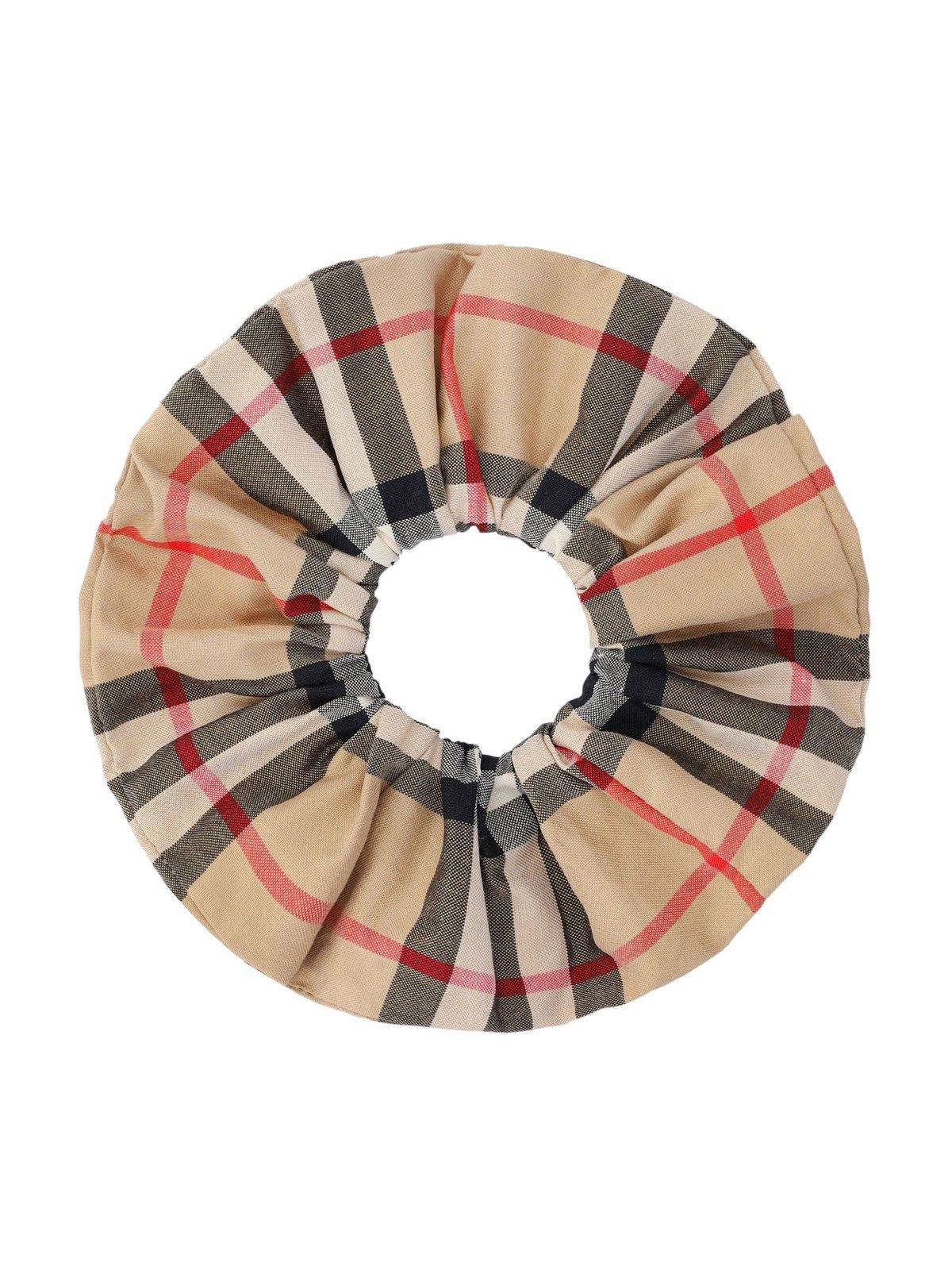 Burberry Checked Ruched Scrunchie