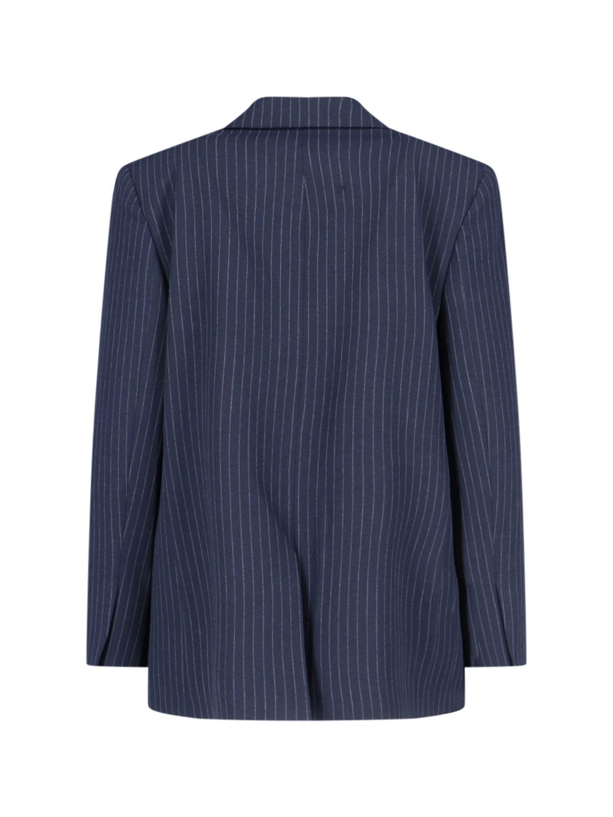 Shop Calvin Klein Single-breasted Blazer In Blue