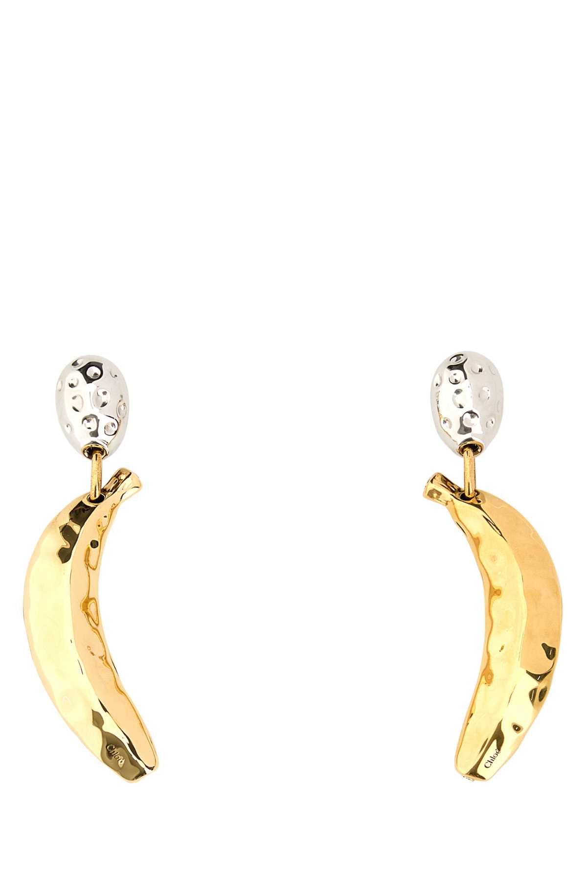 Chloé Two-tone Metal Chloã Bananas Earrings