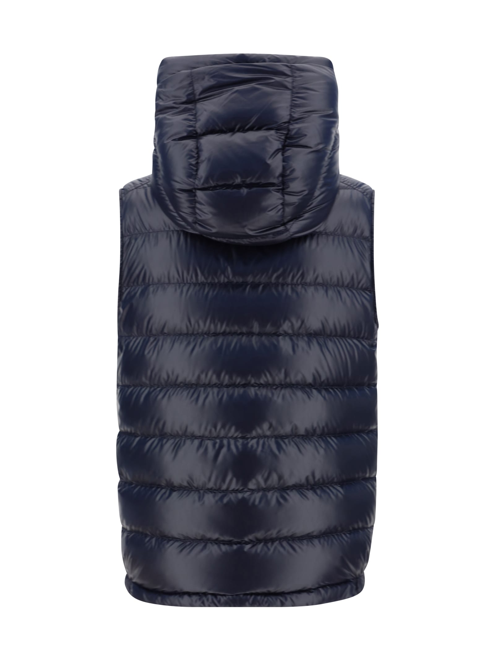 Shop Moncler Barant Padded Vest In Blue