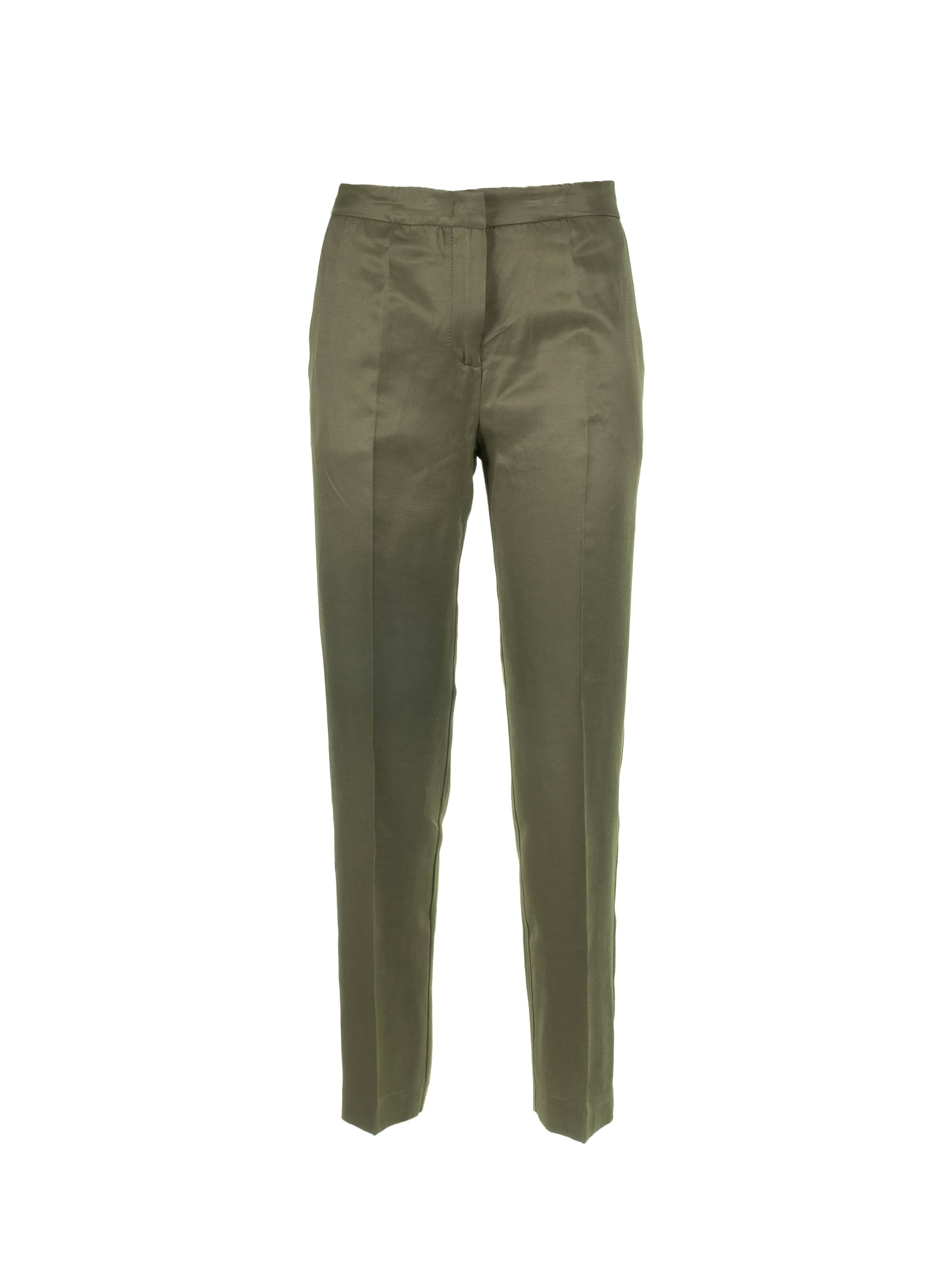 Military Green Slim Trousers
