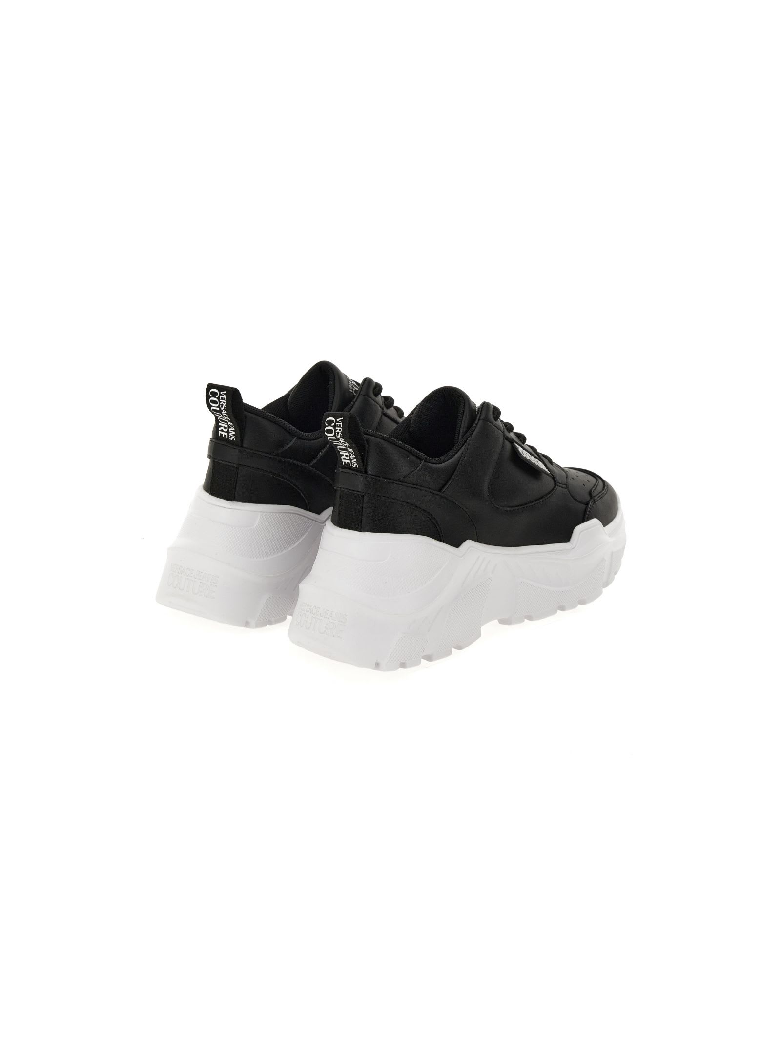 Shop Versace Jeans Couture Black Low Top Sneakers