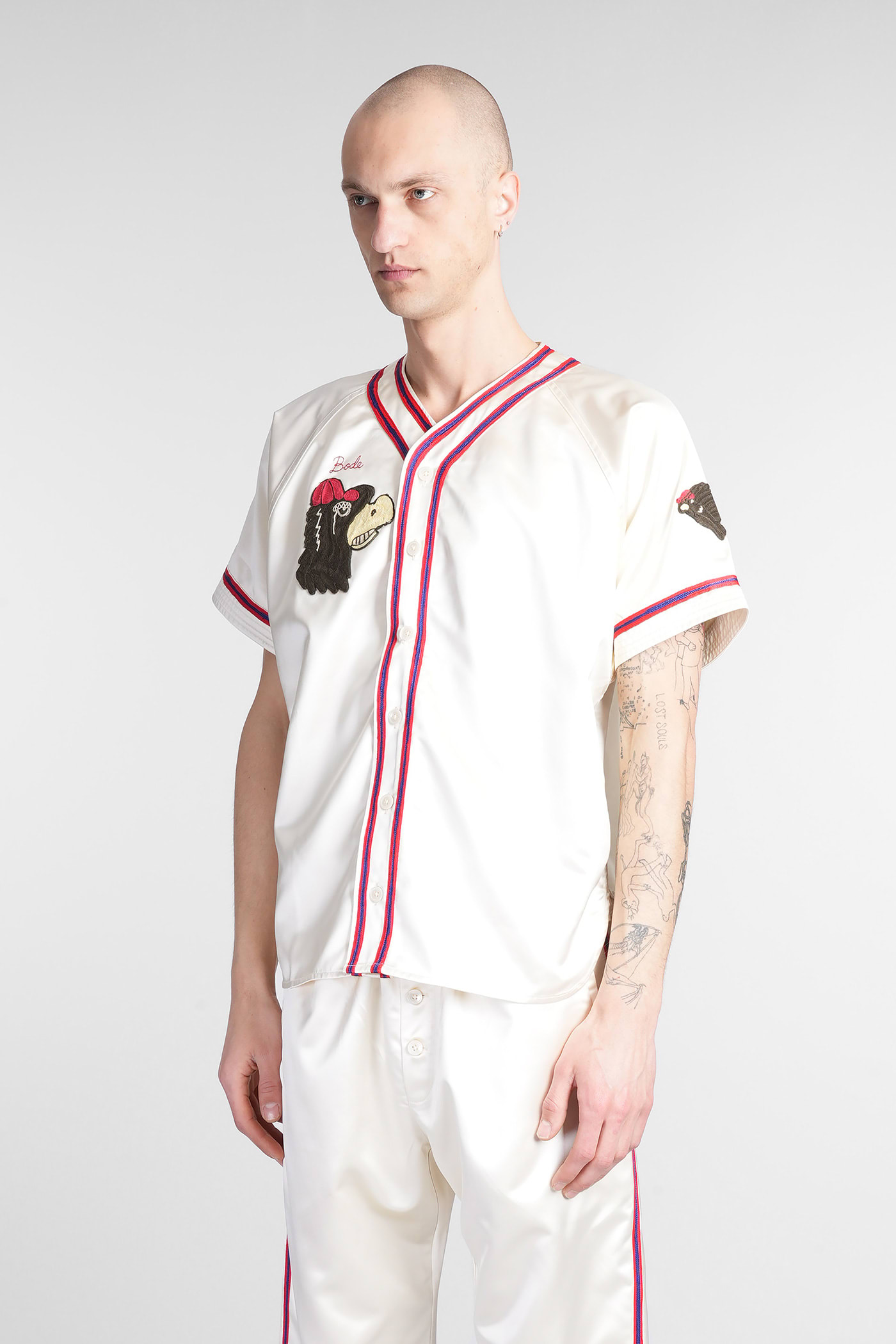 Bode Shirt In Beige Polyester In Beige