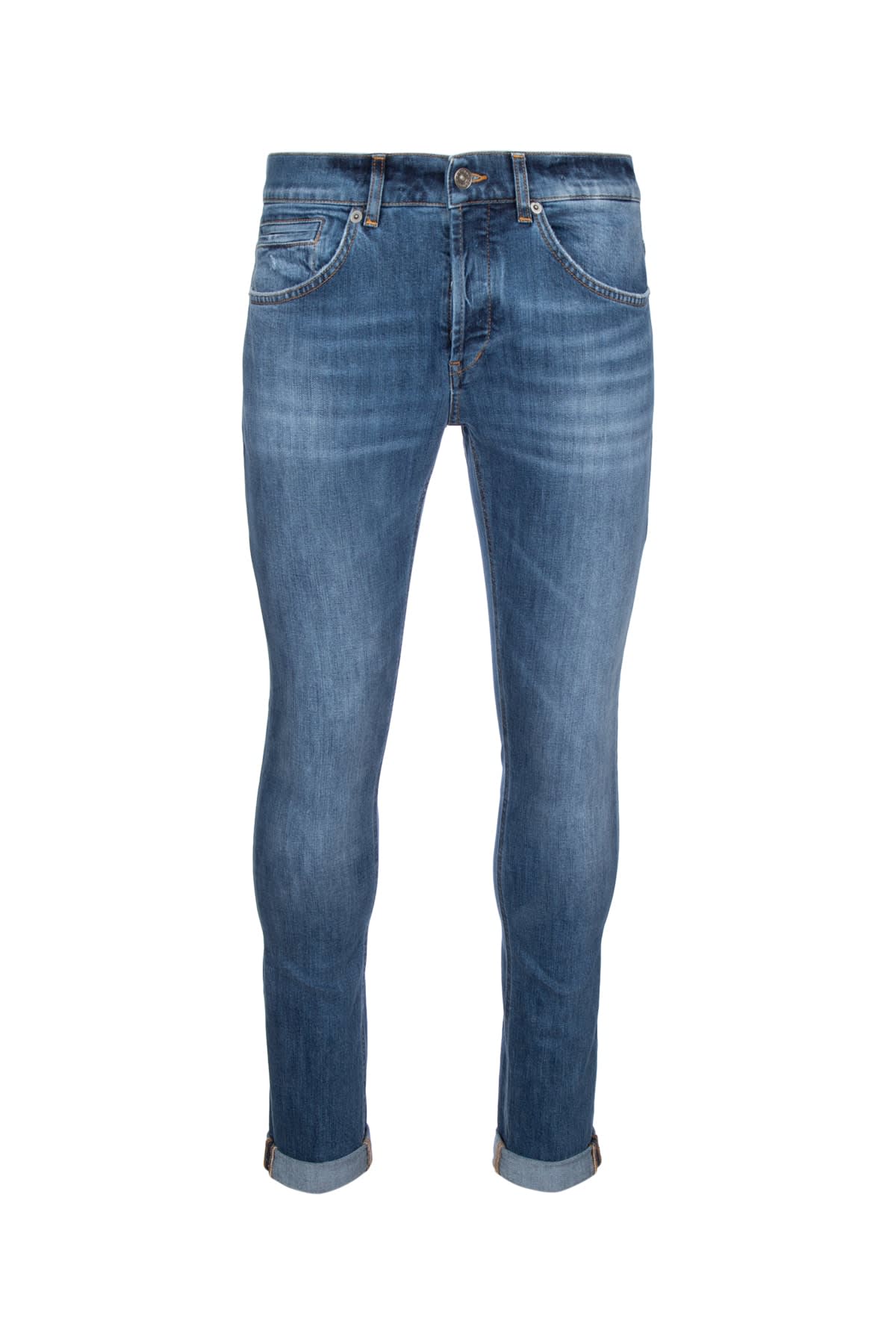 Dondup Trousers With Pockets And Belt Loops In Medio