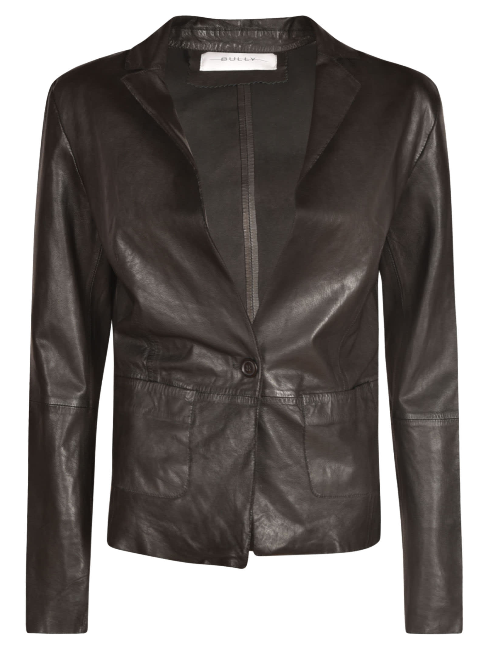 Bully Single-buttoned Leather Jacket