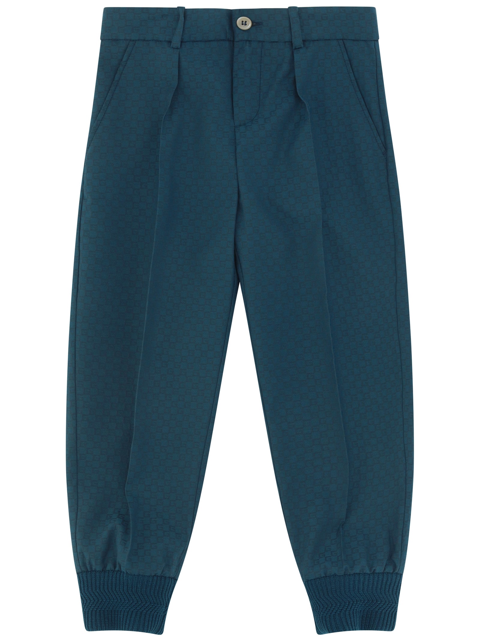 Gucci Kids' Pants For Boy In Dark Teal