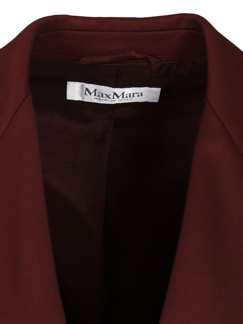 Max Mara Double-breasted Wool Blazer Jackets Bordeaux In Red