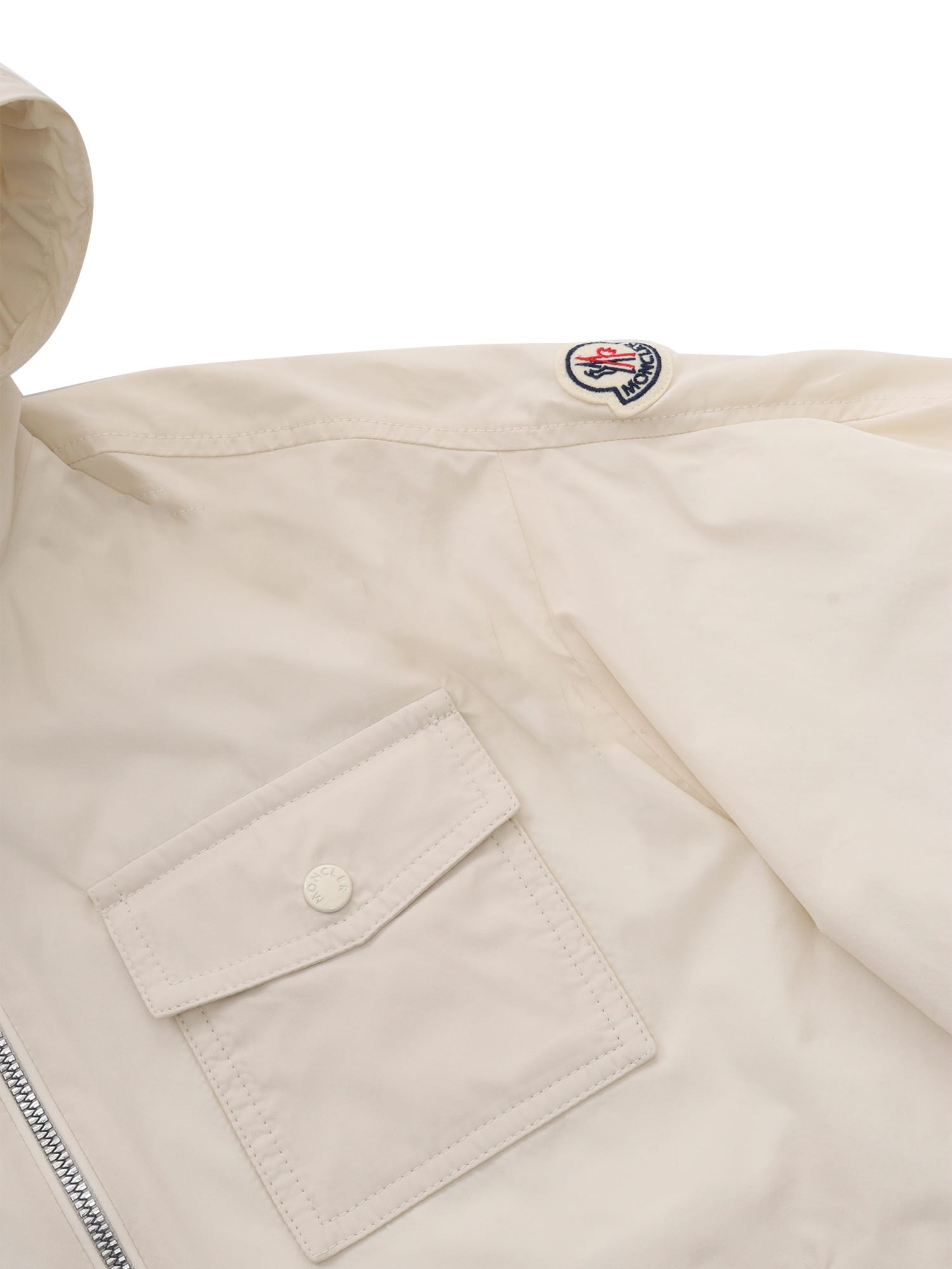 Shop Moncler Tangeni Jacket In Cream