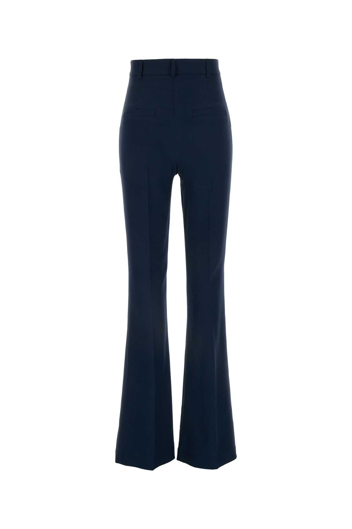 Shop Hebe Studio Navy Blue Cady Georgia Pant