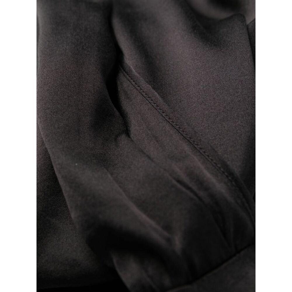 Shop Forte Forte V-neck Wrap Bodysuit In Black