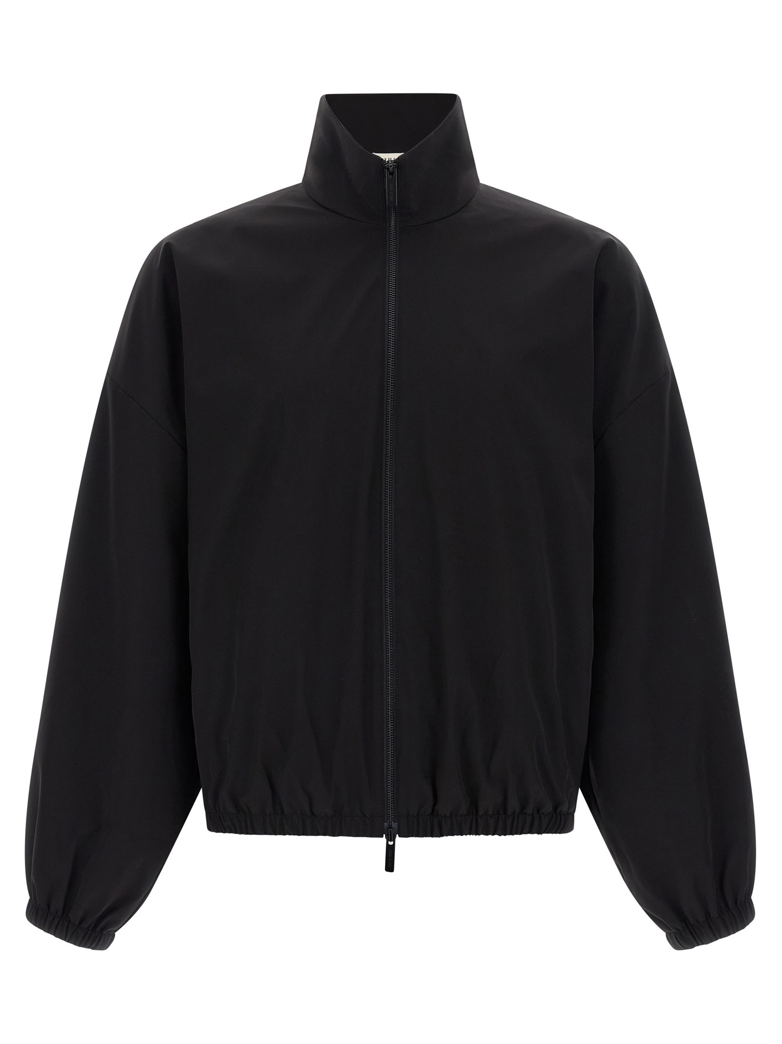 Fear Of God High Collar Track Jacket In Black