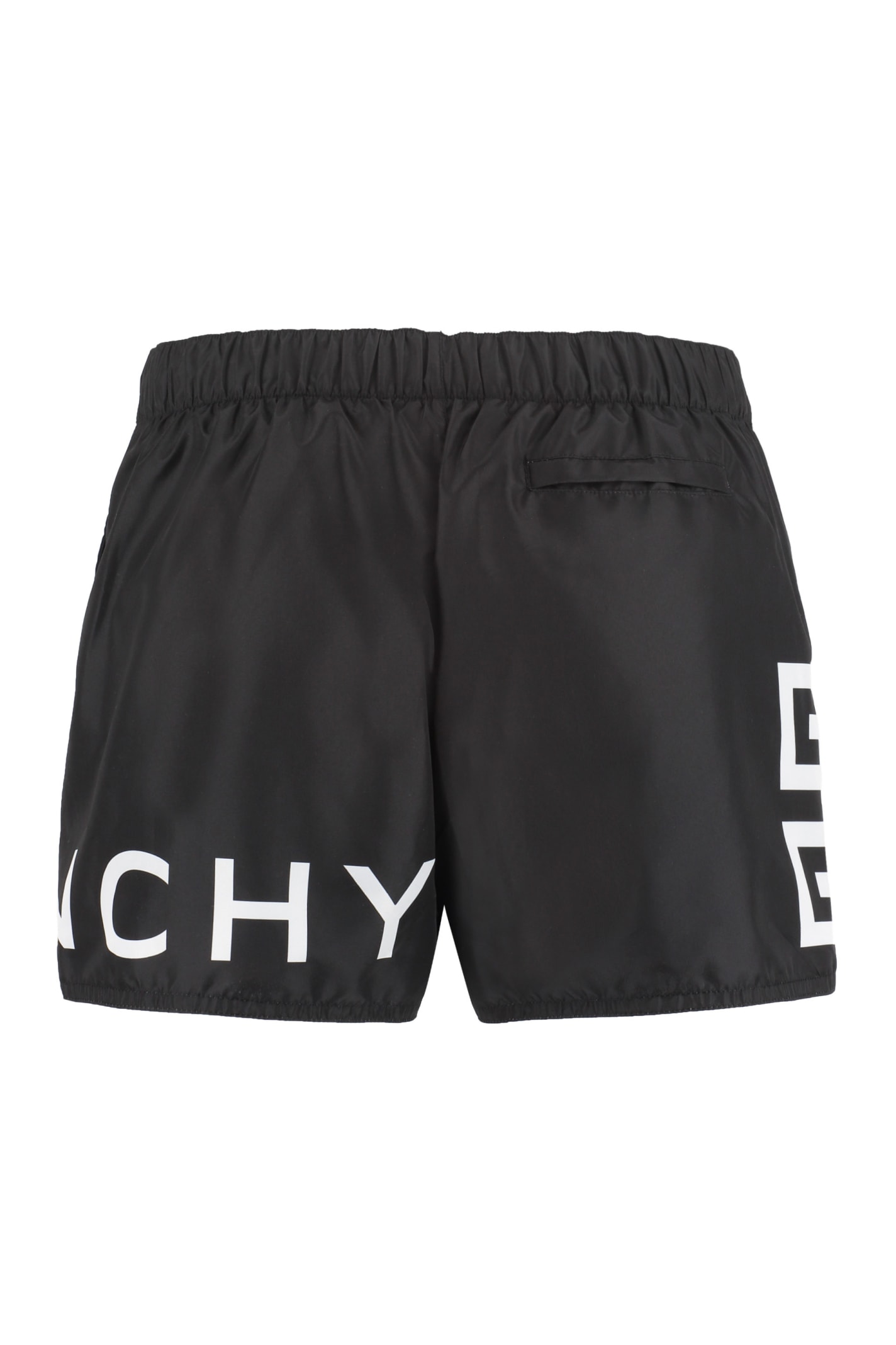 Givenchy Logo Design Swim Shorts In Black